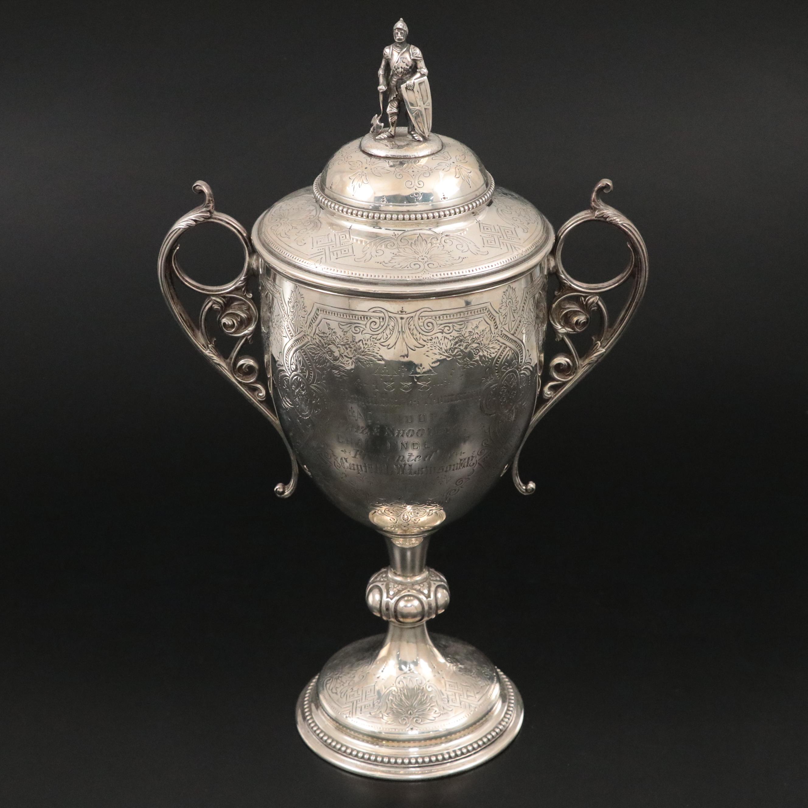 Richards & Brown Sterling Silver Royal Berks Yeomanry Challenge Cup, 1872