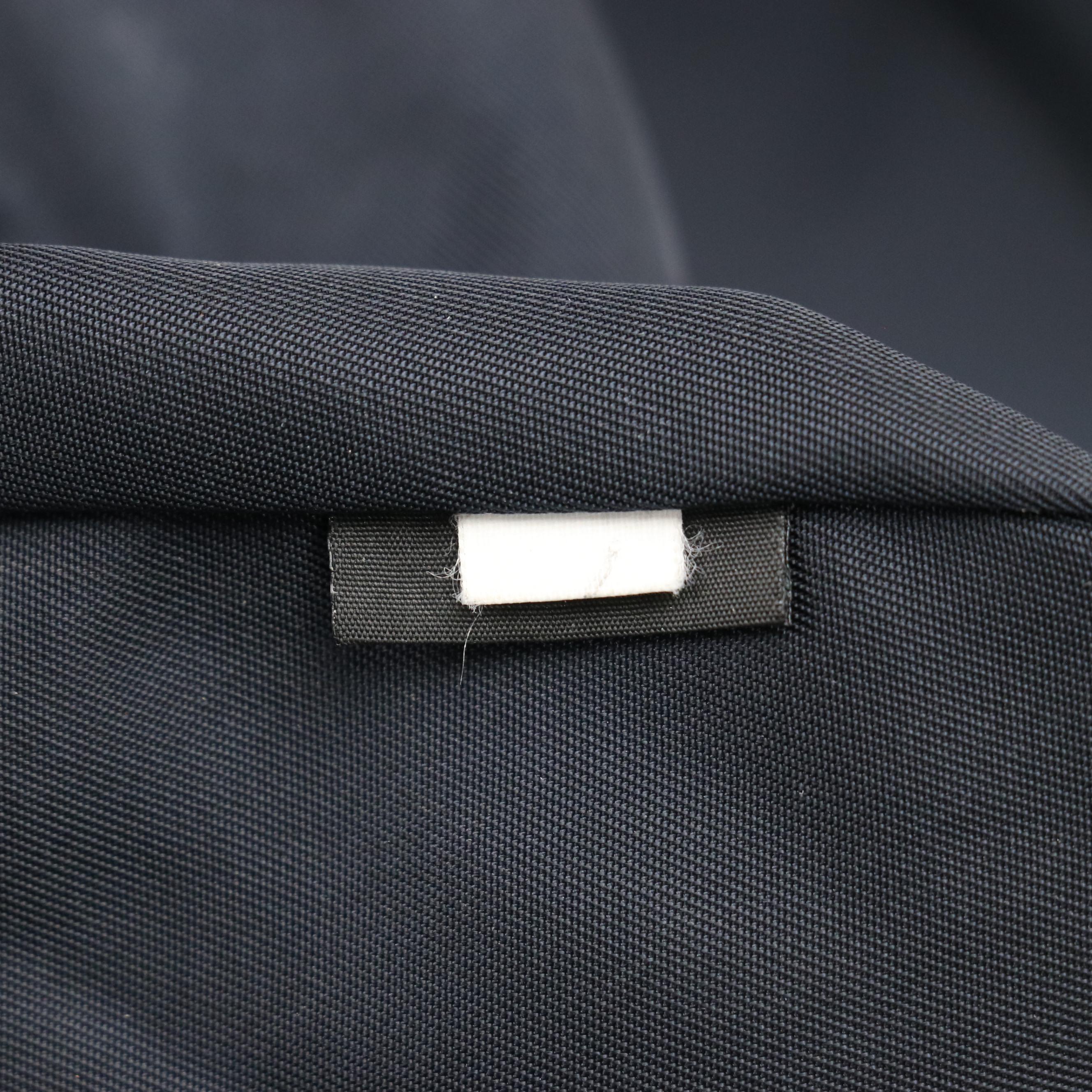 Prada Black and Navy Blue Nylon Reversible Two-Way Tote Bag