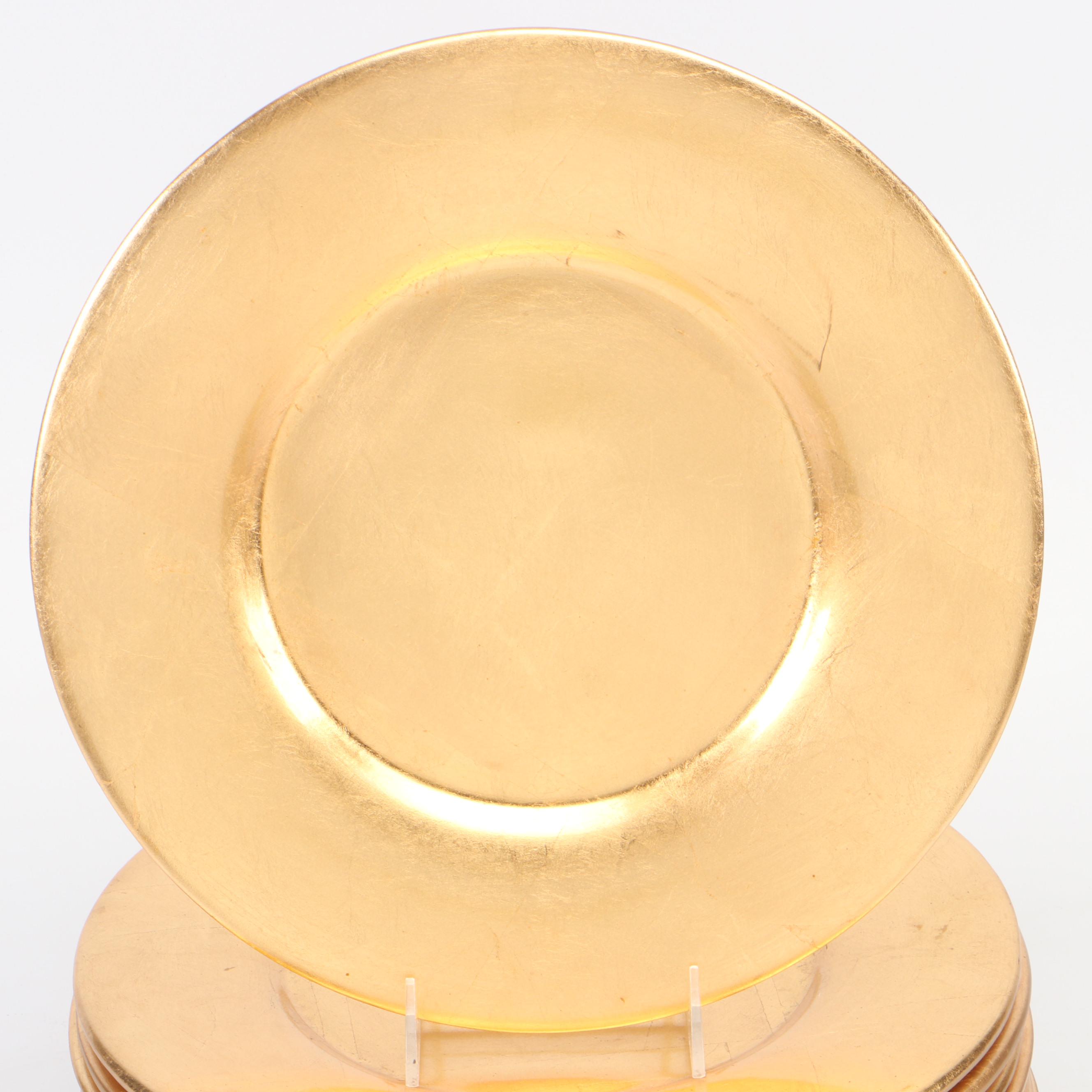 Pier 1 Imports Gilted Ceramic Chargers