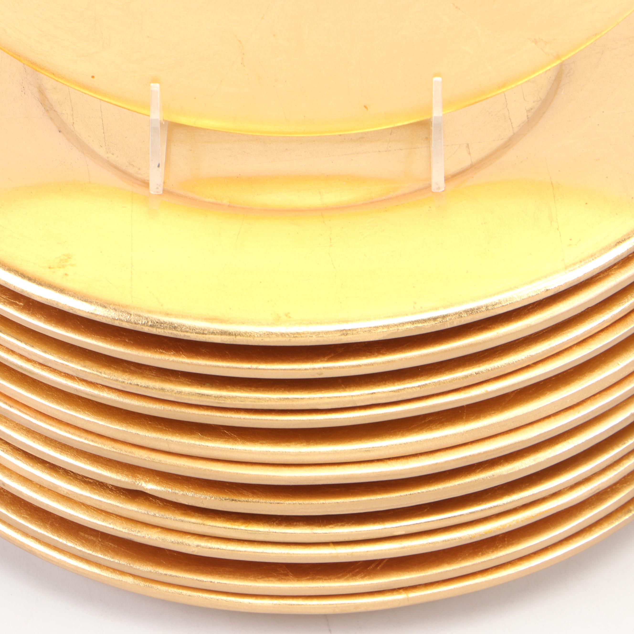 Pier 1 Imports Gilted Ceramic Chargers