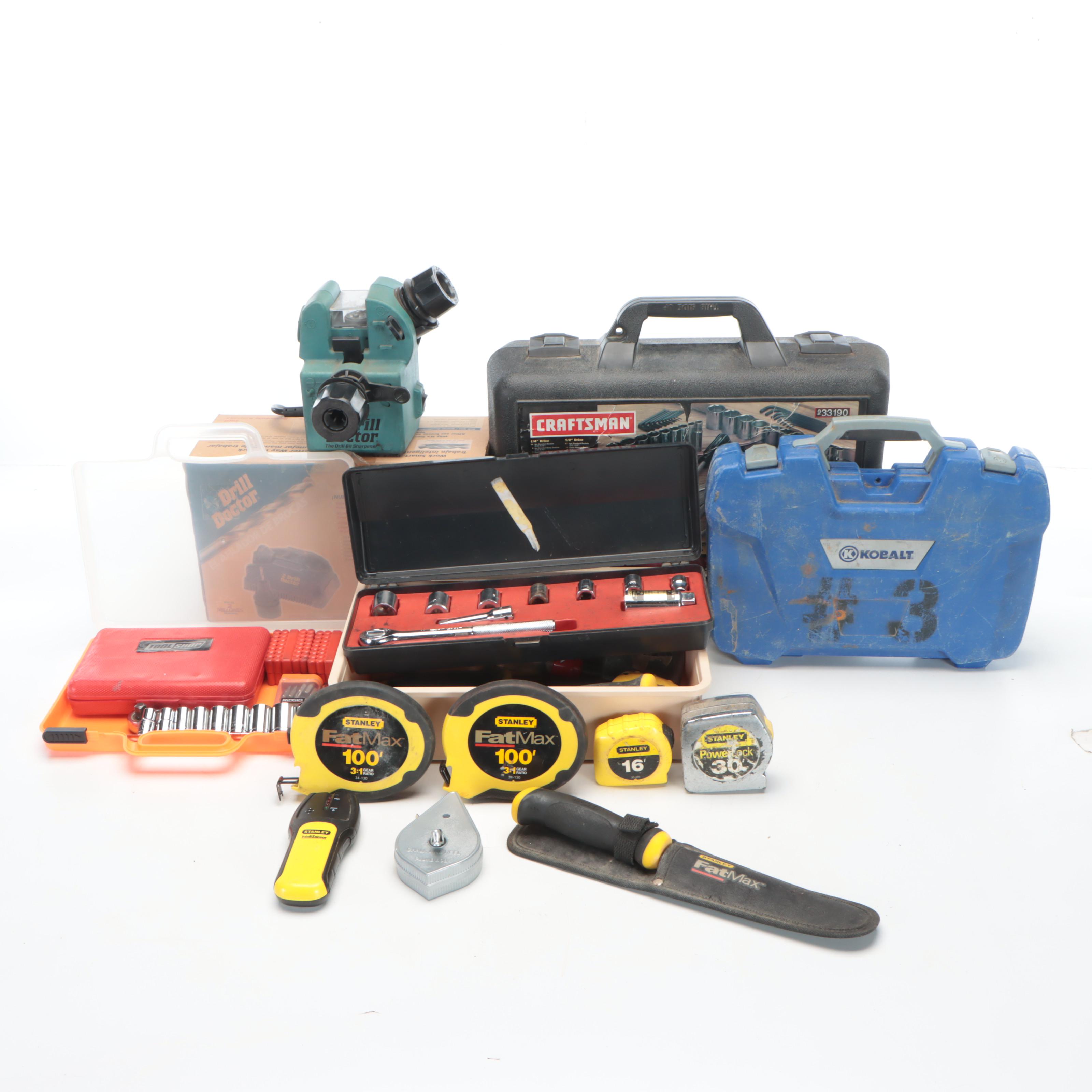 Stanley FatMax Measuring Tapes With Kobalt & Craftsman Socket Heads, More