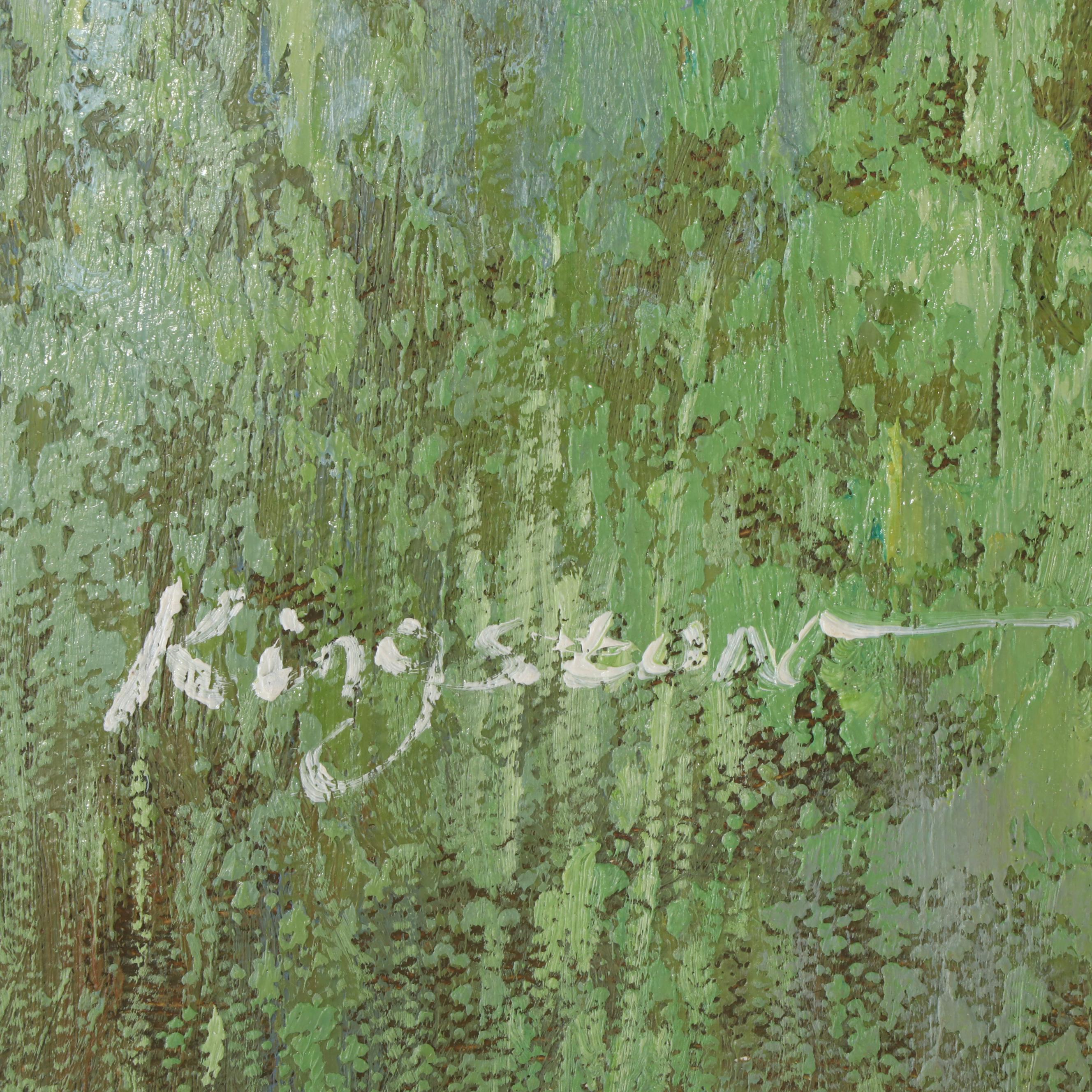 Kingston Marsh Landscape Oil Painting, 21st Century