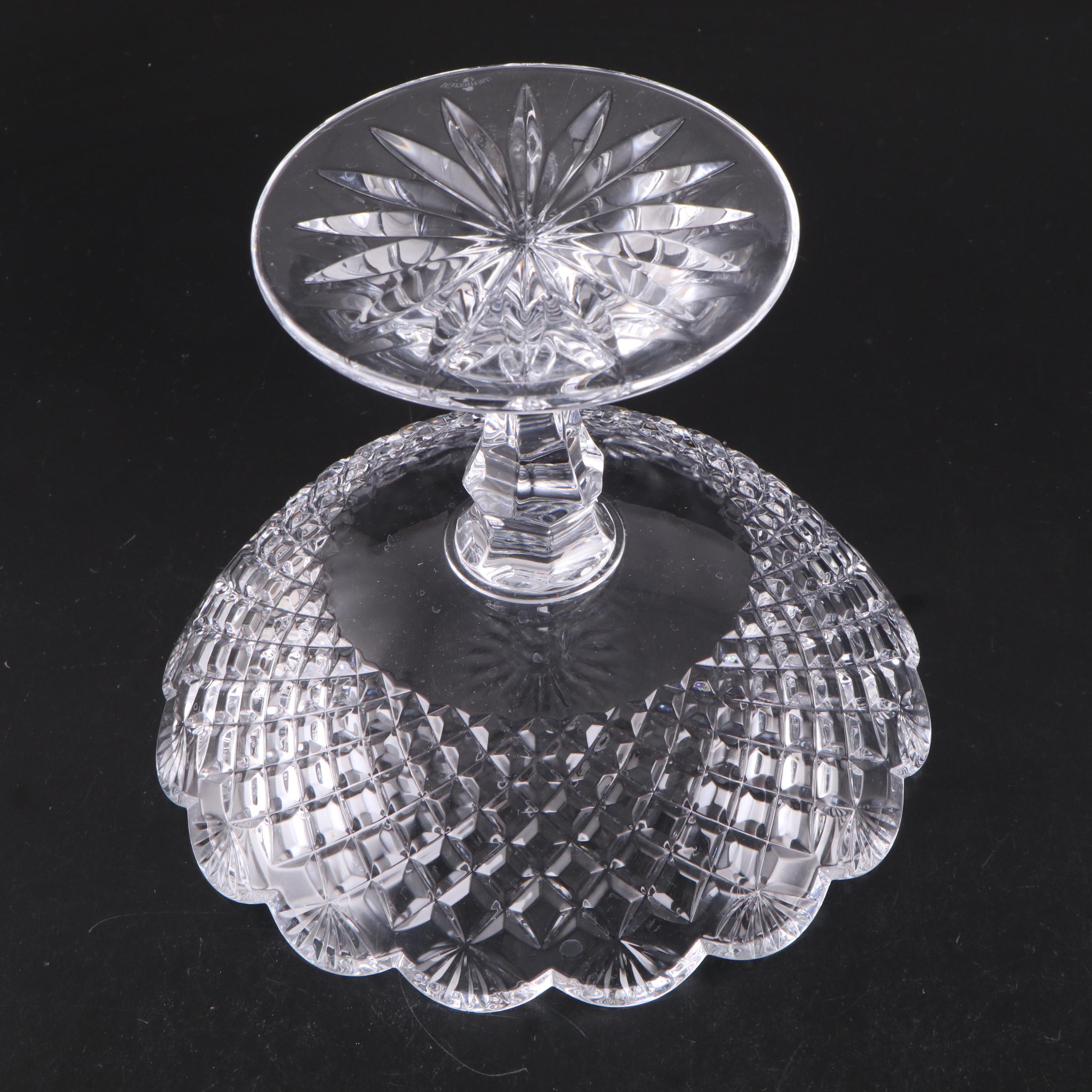 Waterford Crystal "Emily" Footed Compote with "Lismore" and Other Tableware