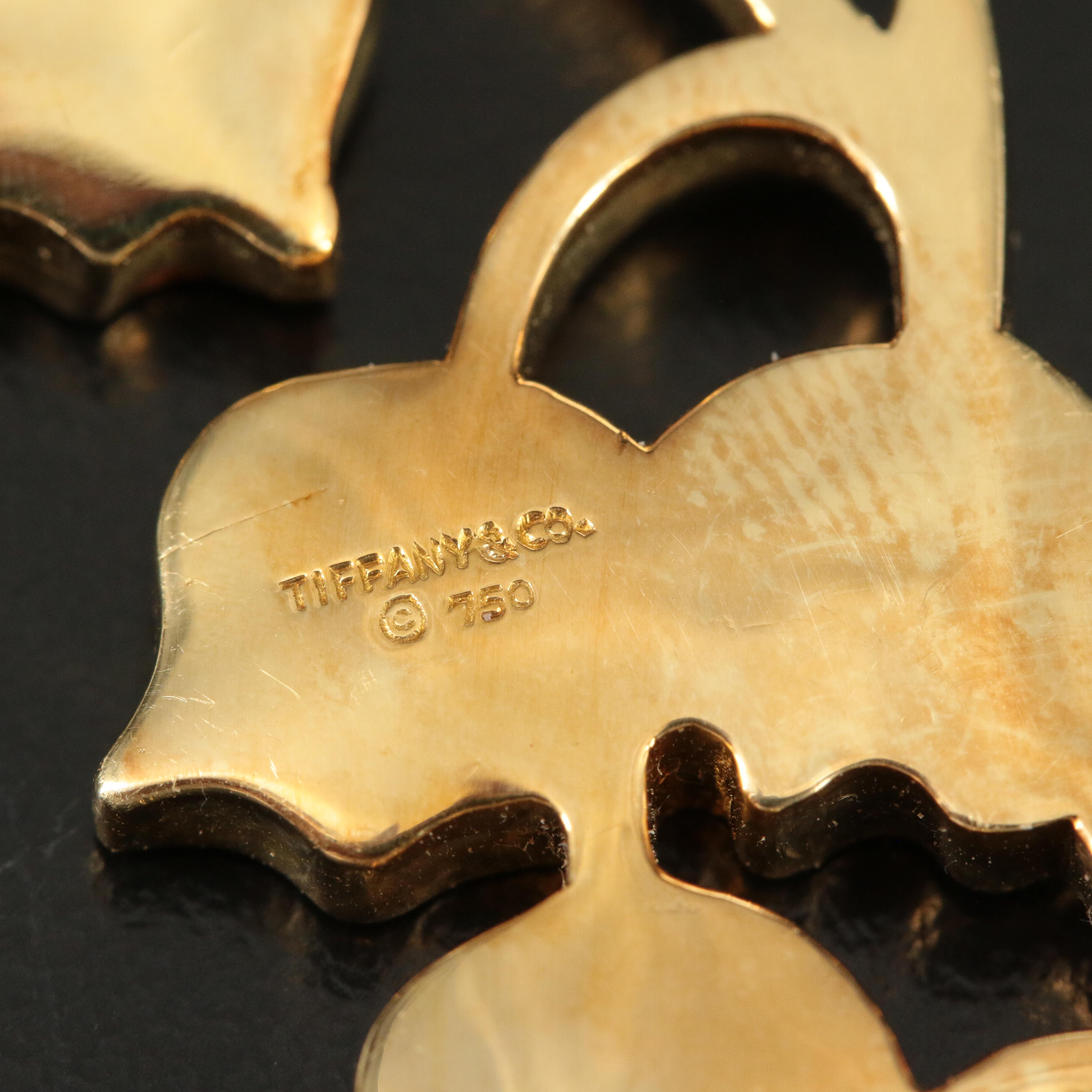 Tiffany & Co. 18K and Mother-of-Pearl Lily of the Valley Brooch