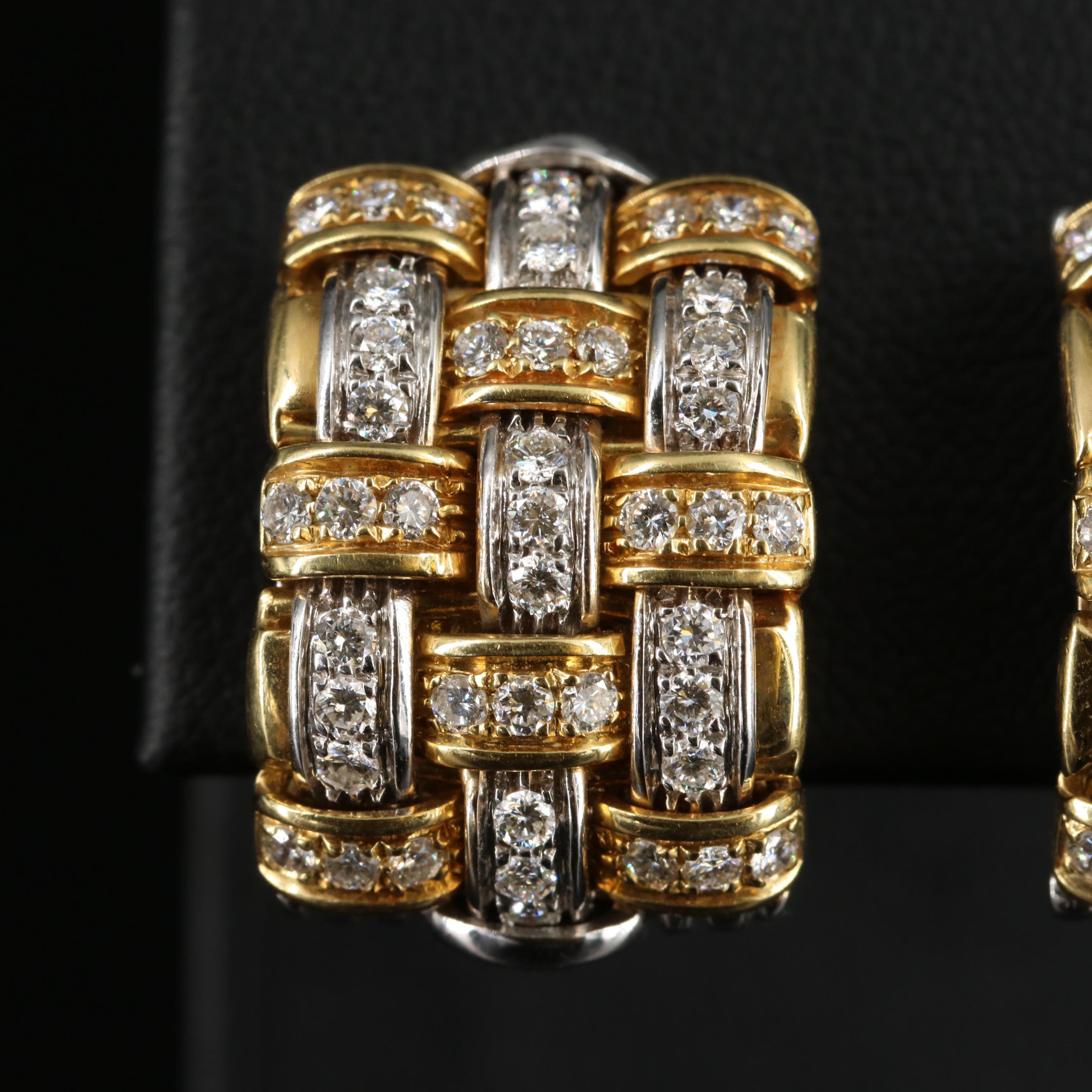 Roberto Coin "Appassionata" 18K 1.77 CTW Diamond Earrings