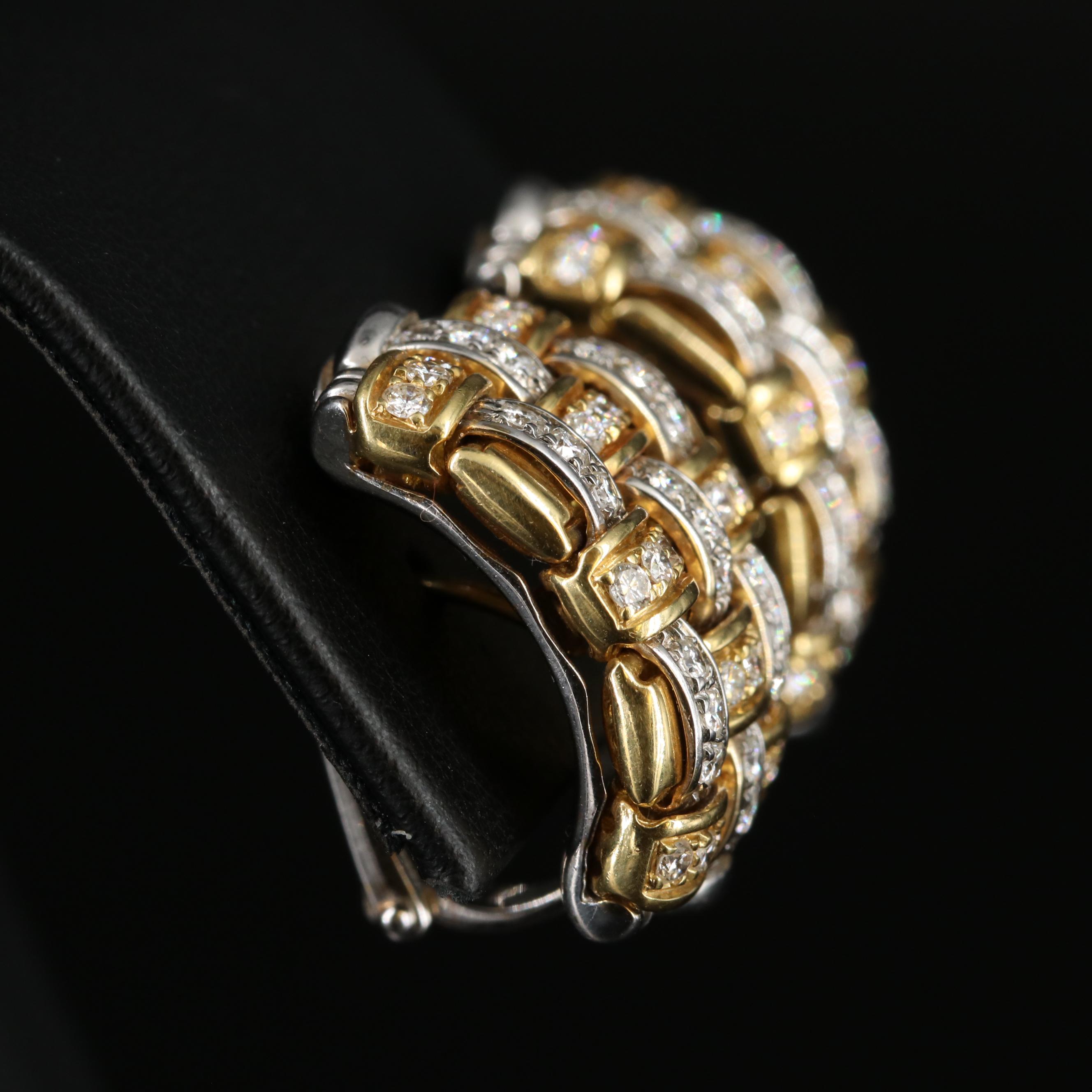 Roberto Coin "Appassionata" 18K 1.77 CTW Diamond Earrings