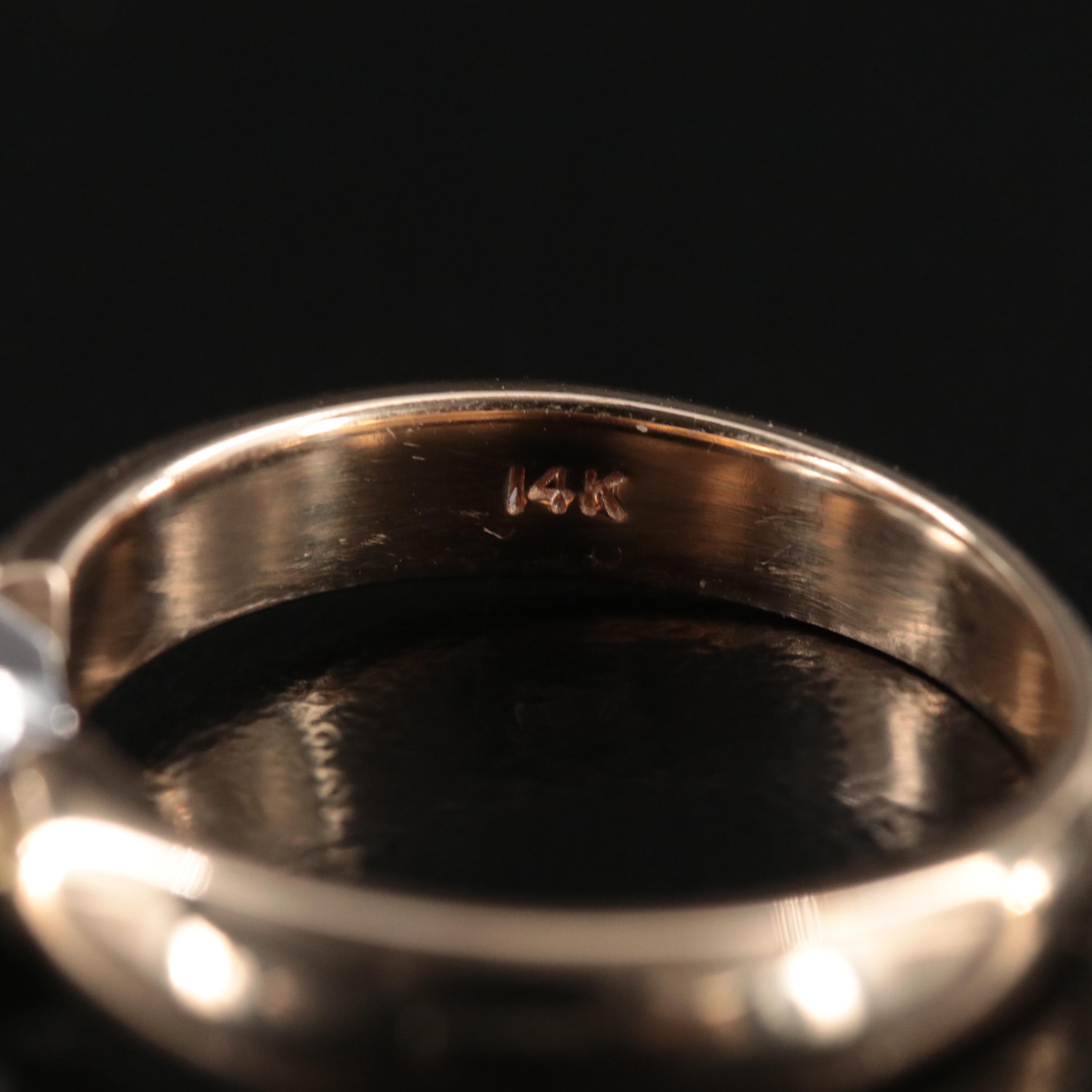 14K 2.19 CT Crown of Light Diamond Solitaire Ring with Online IGI Report