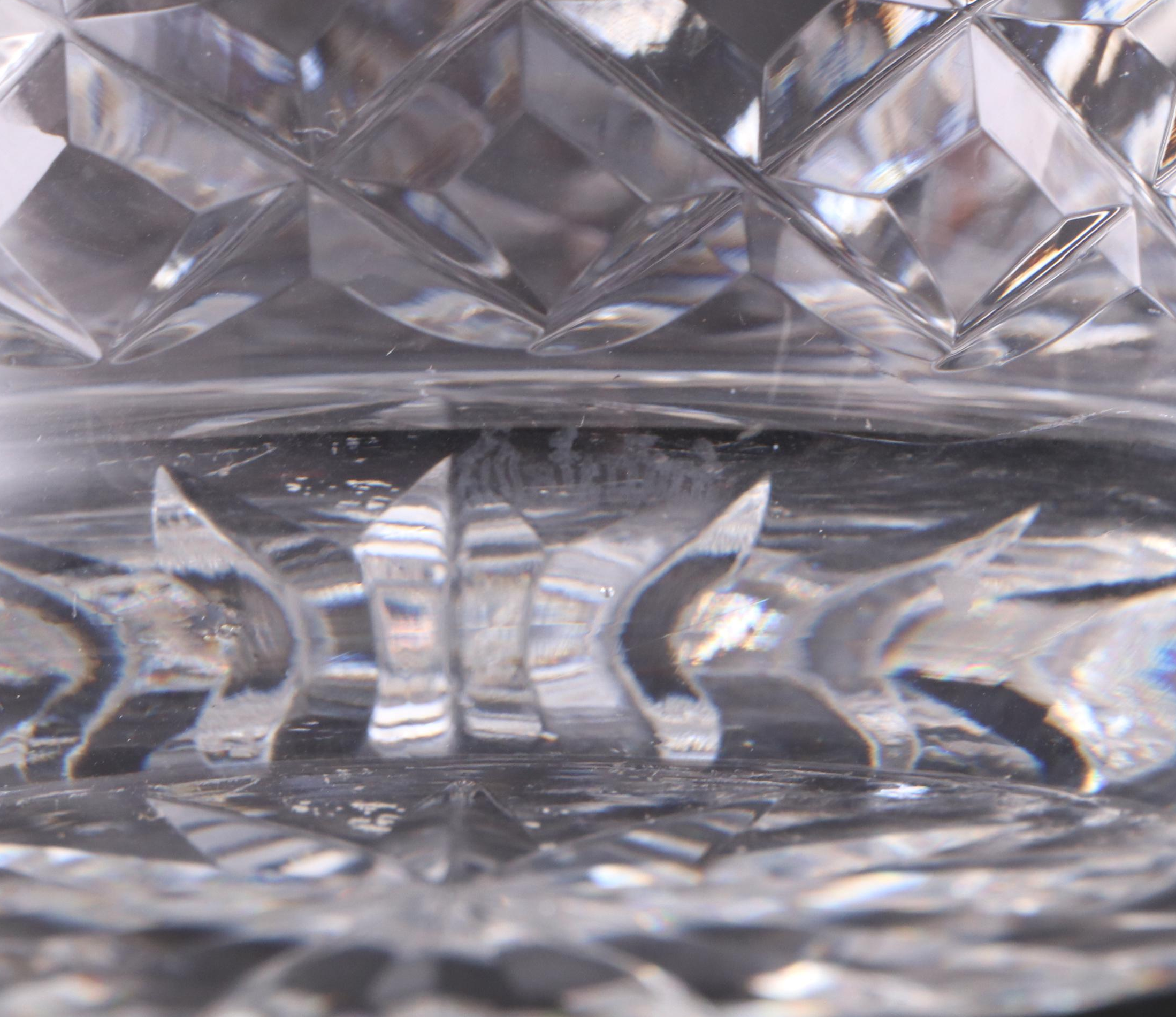 Waterford Crystal "Lismore" Rose Bowl with "Glandore" and "Marcella" Vases