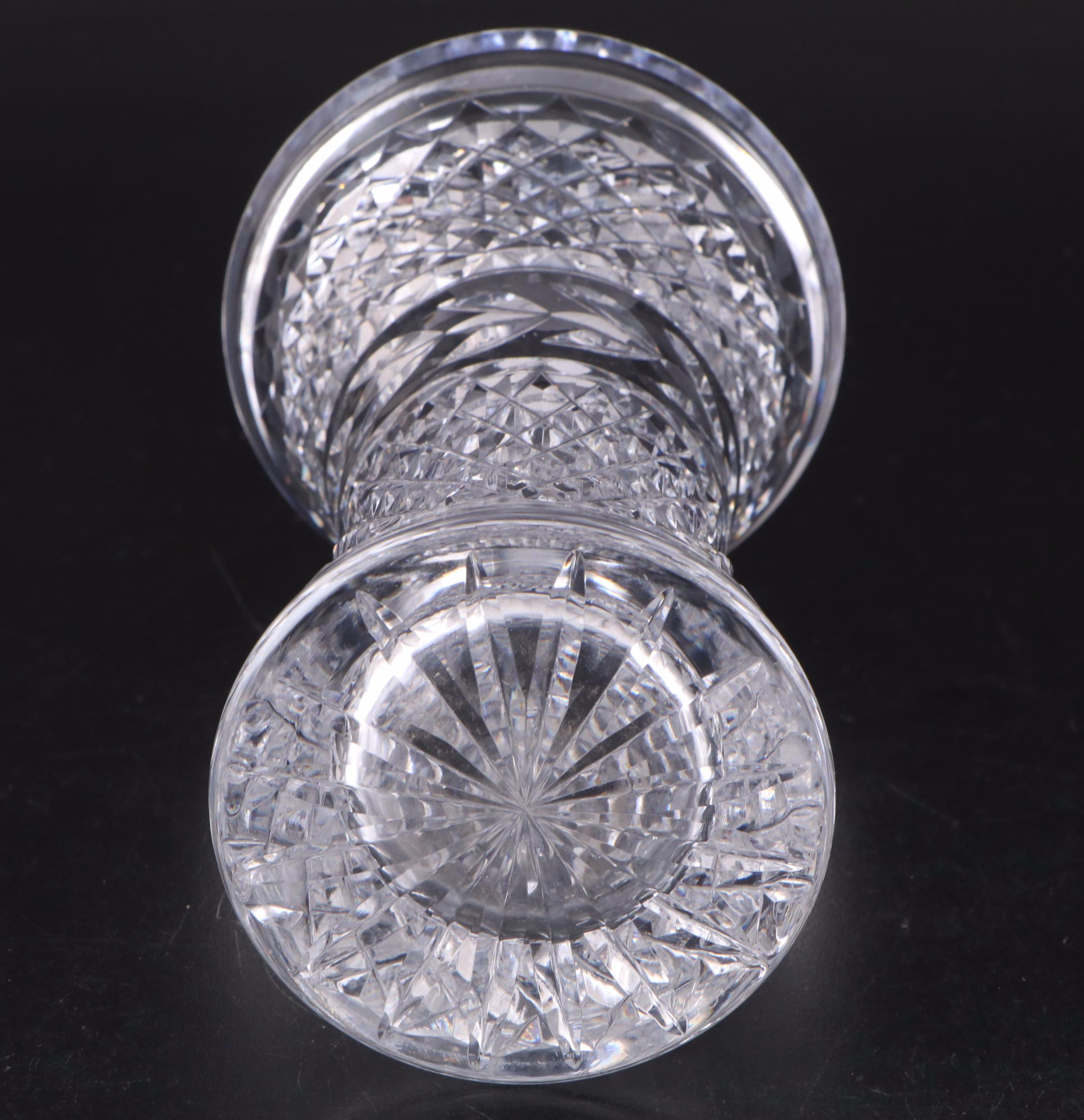 Waterford Crystal "Lismore" Rose Bowl with "Glandore" and "Marcella" Vases