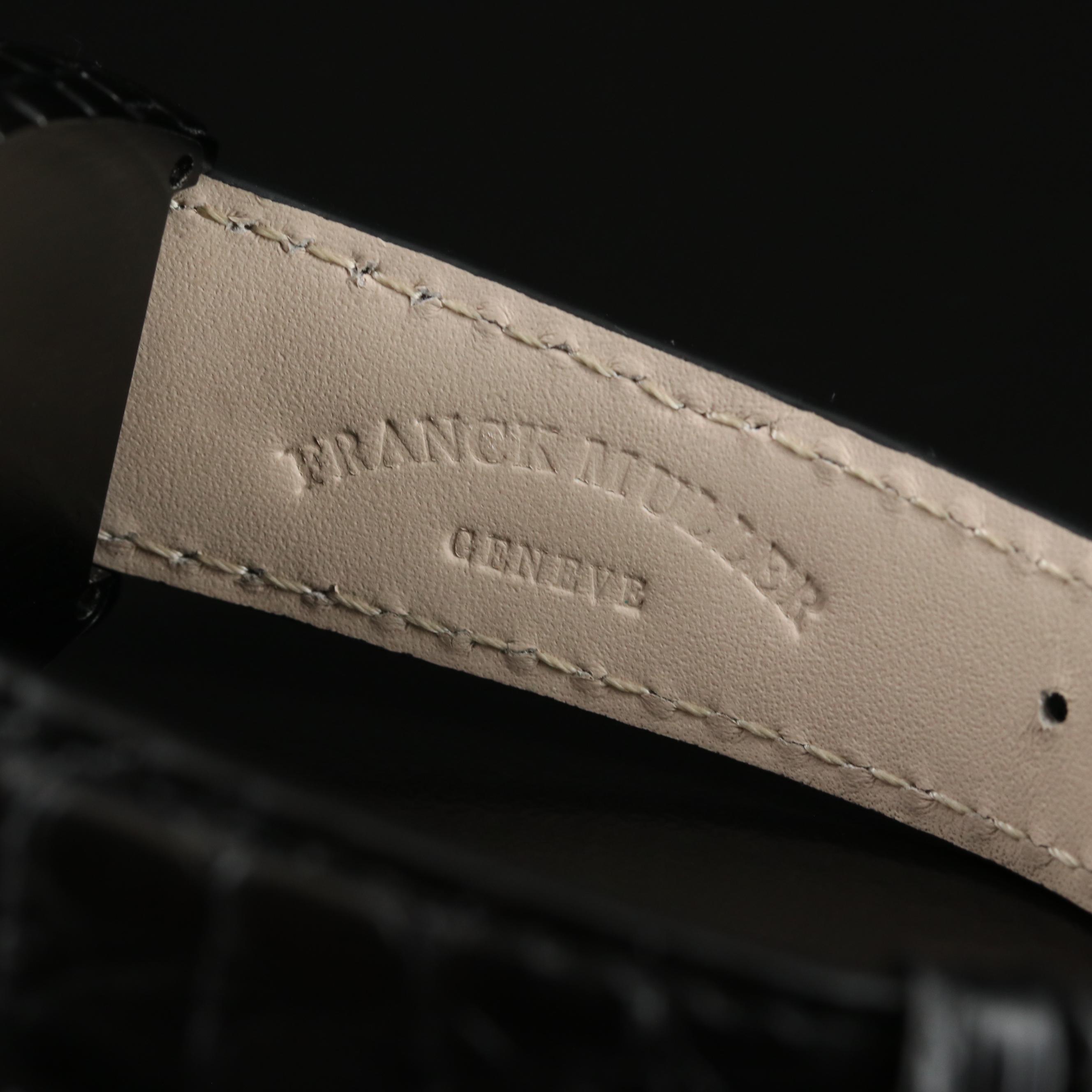 Franck Muller Tonneau Curvex Black Croco Automatic Watch