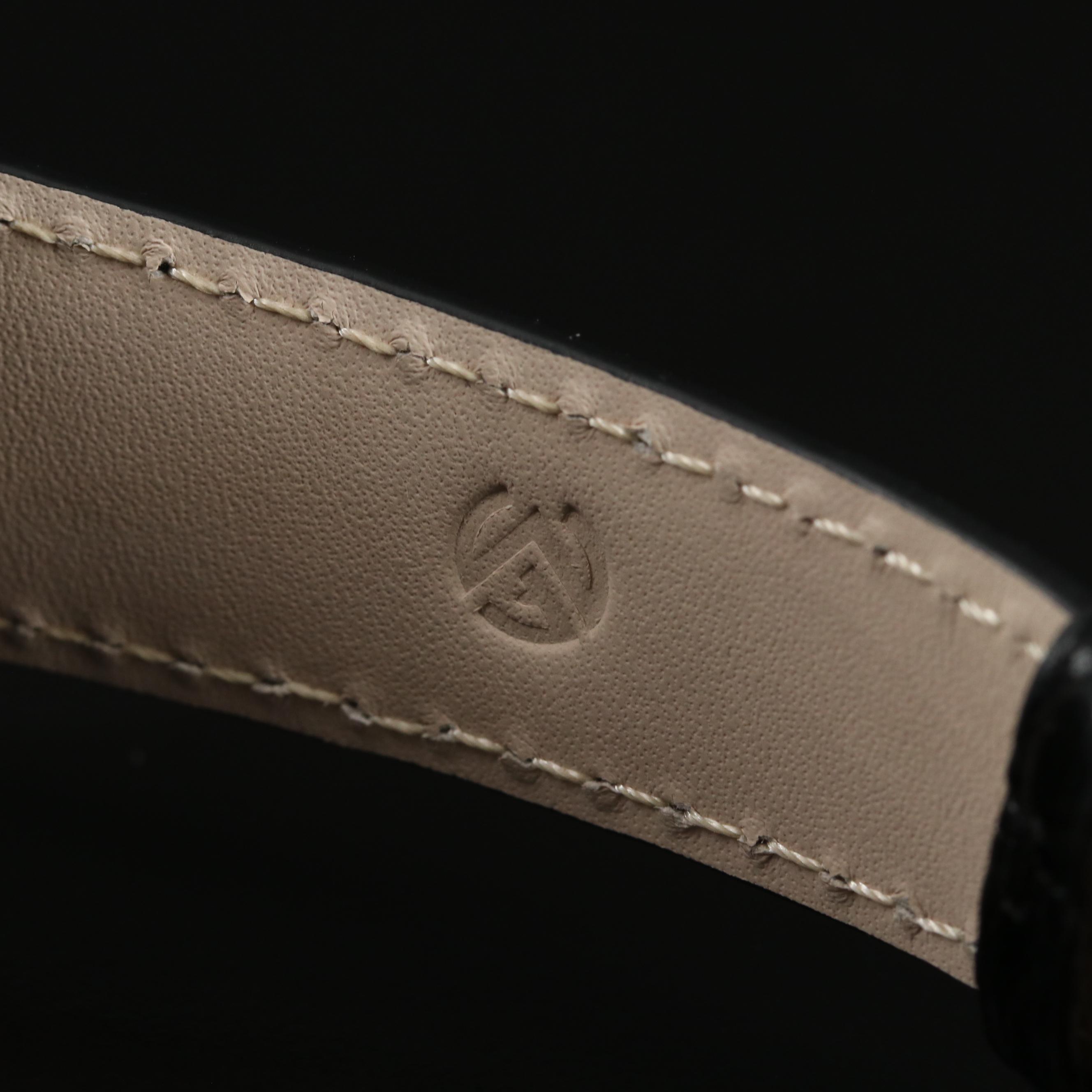 Franck Muller Tonneau Curvex Black Croco Automatic Watch