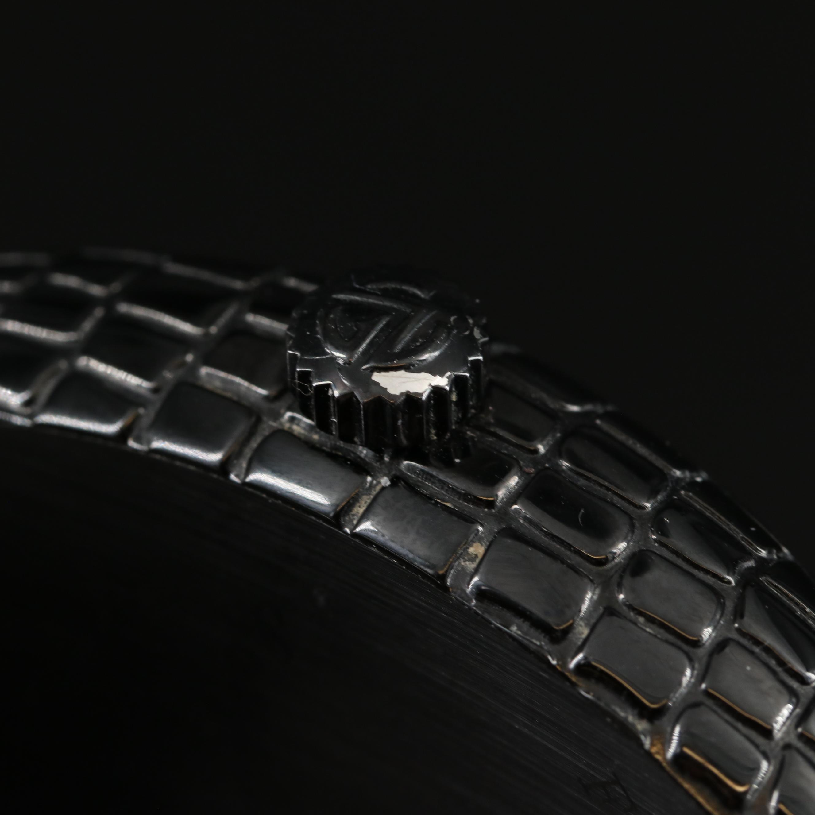 Franck Muller Tonneau Curvex Black Croco Automatic Watch