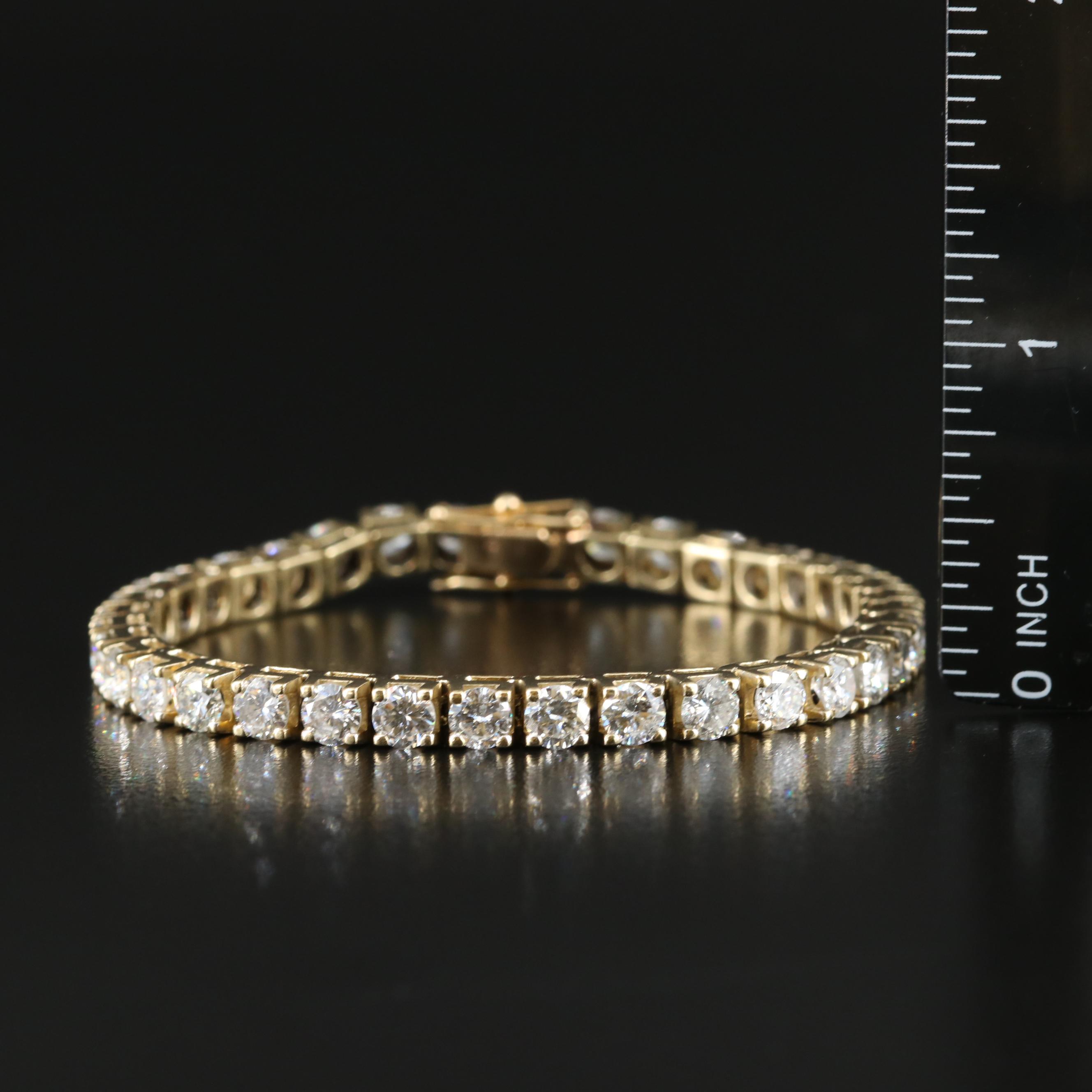 14K 11.05 CTW Diamond Line Bracelet