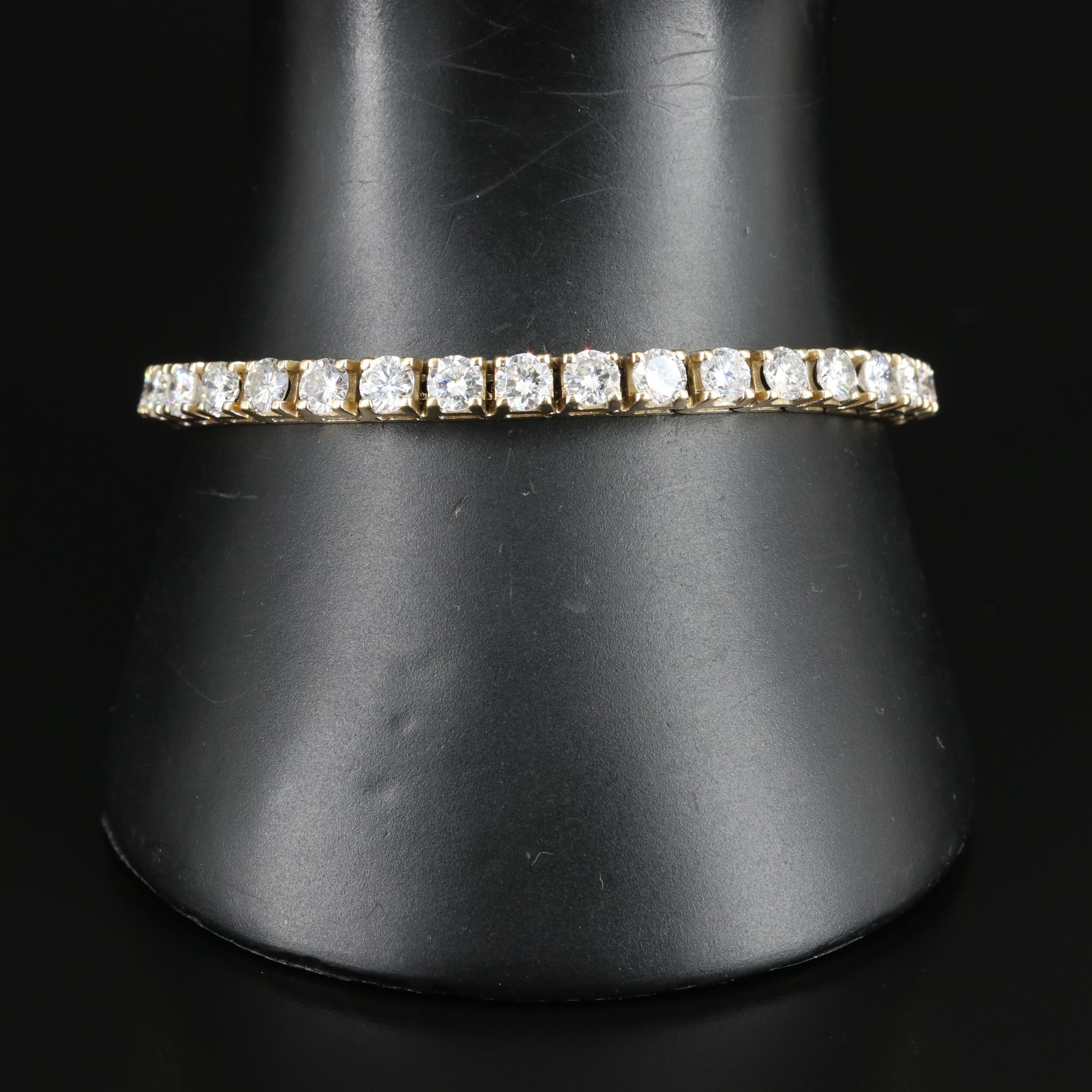 14K 11.05 CTW Diamond Line Bracelet