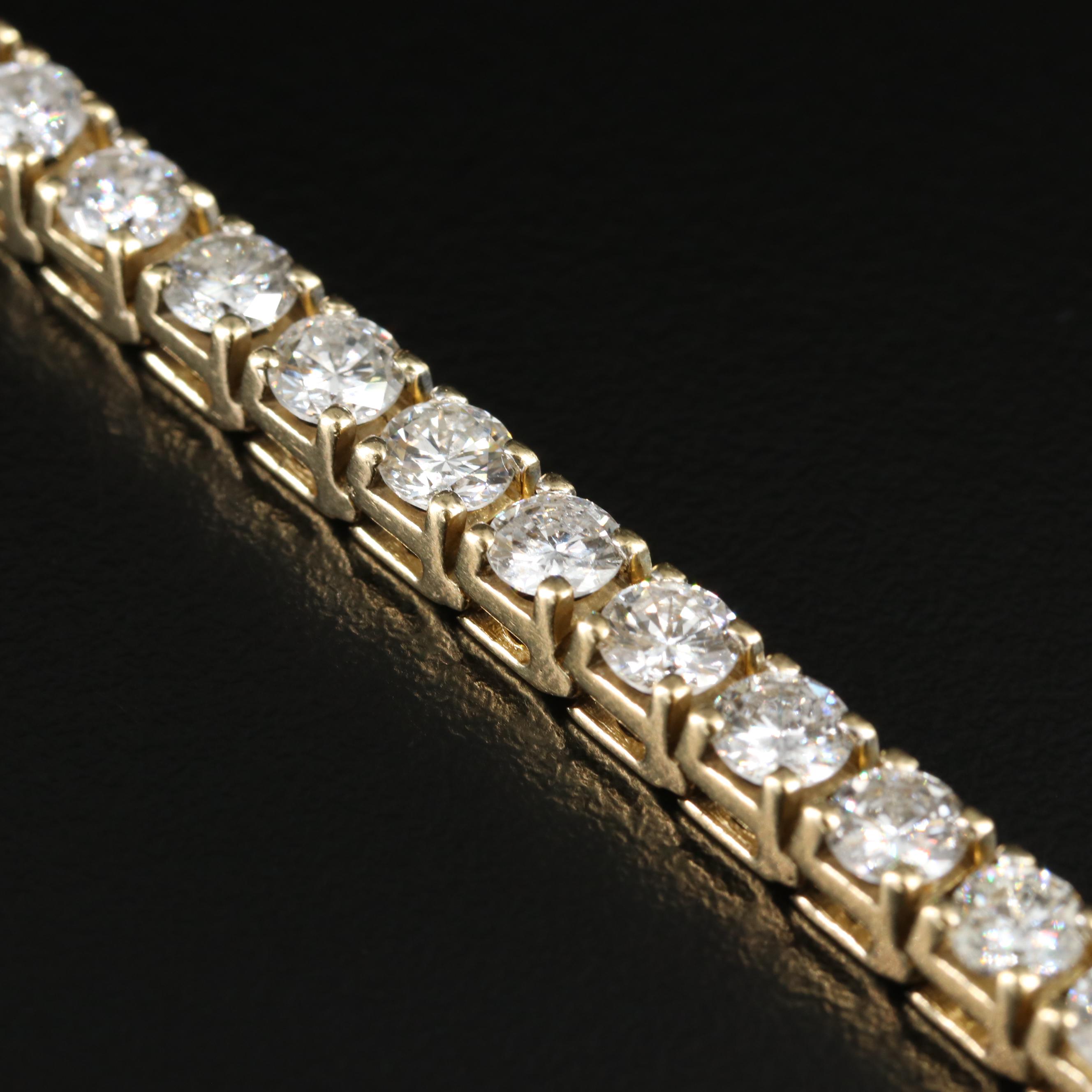 14K 11.05 CTW Diamond Line Bracelet