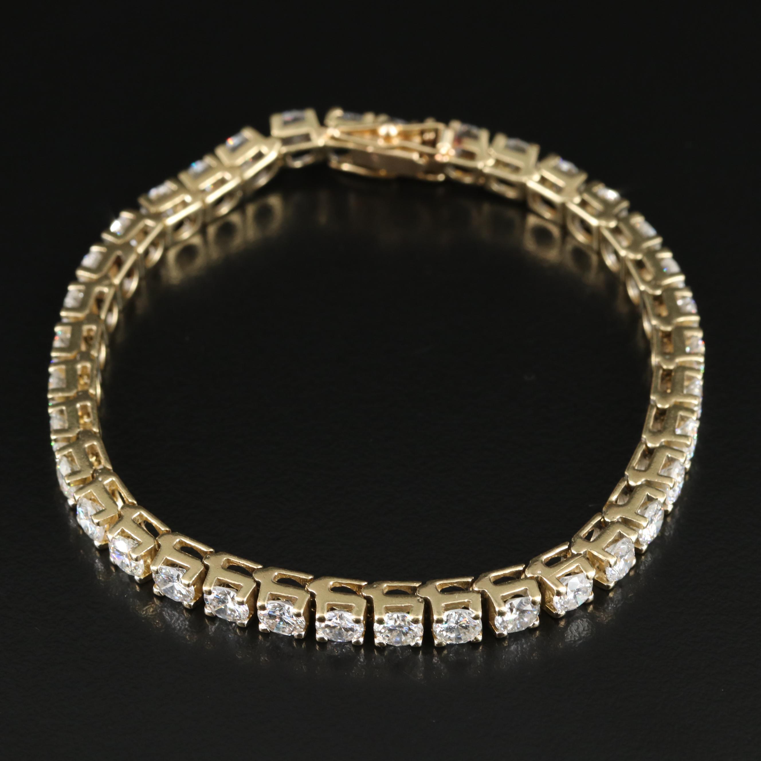 14K 11.05 CTW Diamond Line Bracelet