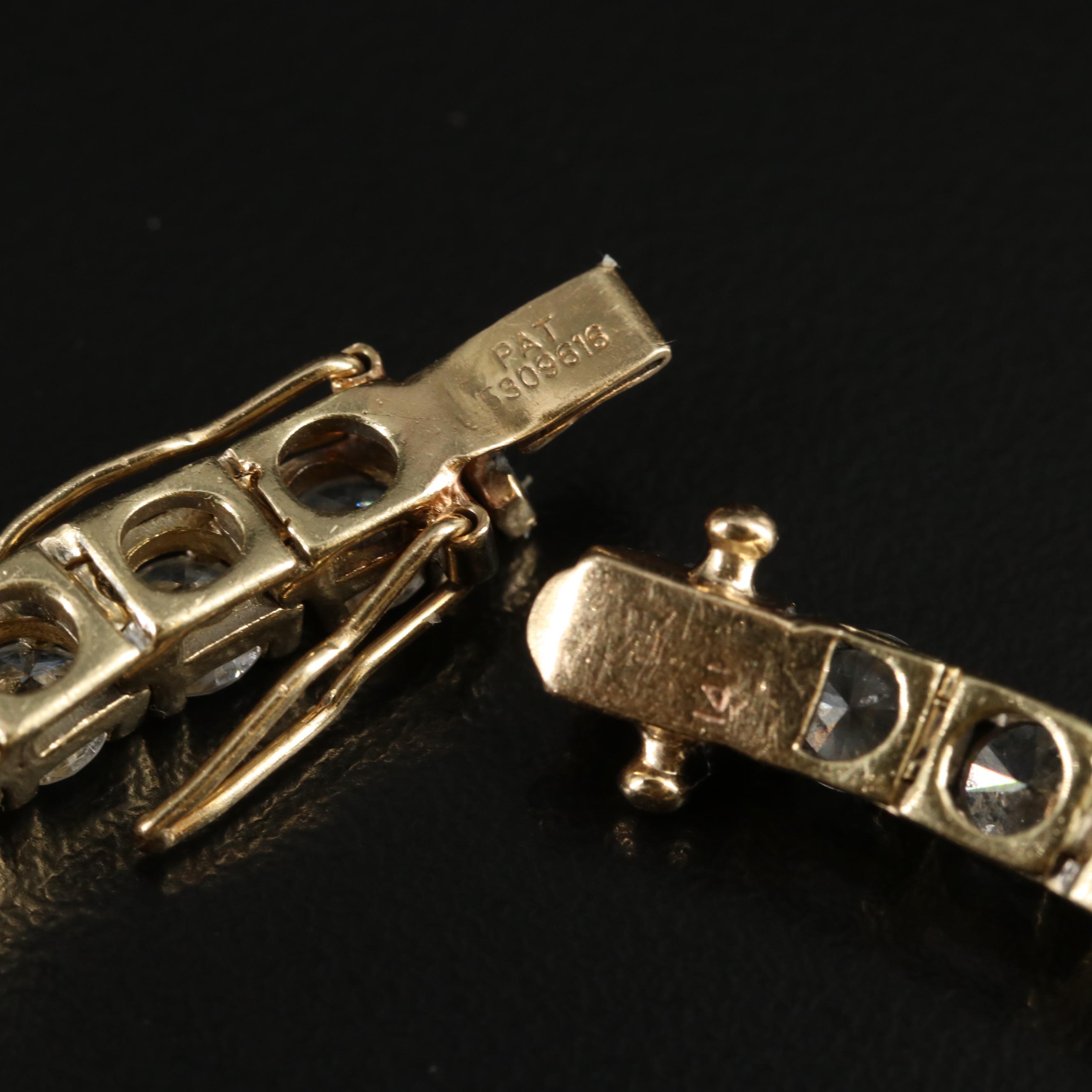 14K 11.05 CTW Diamond Line Bracelet