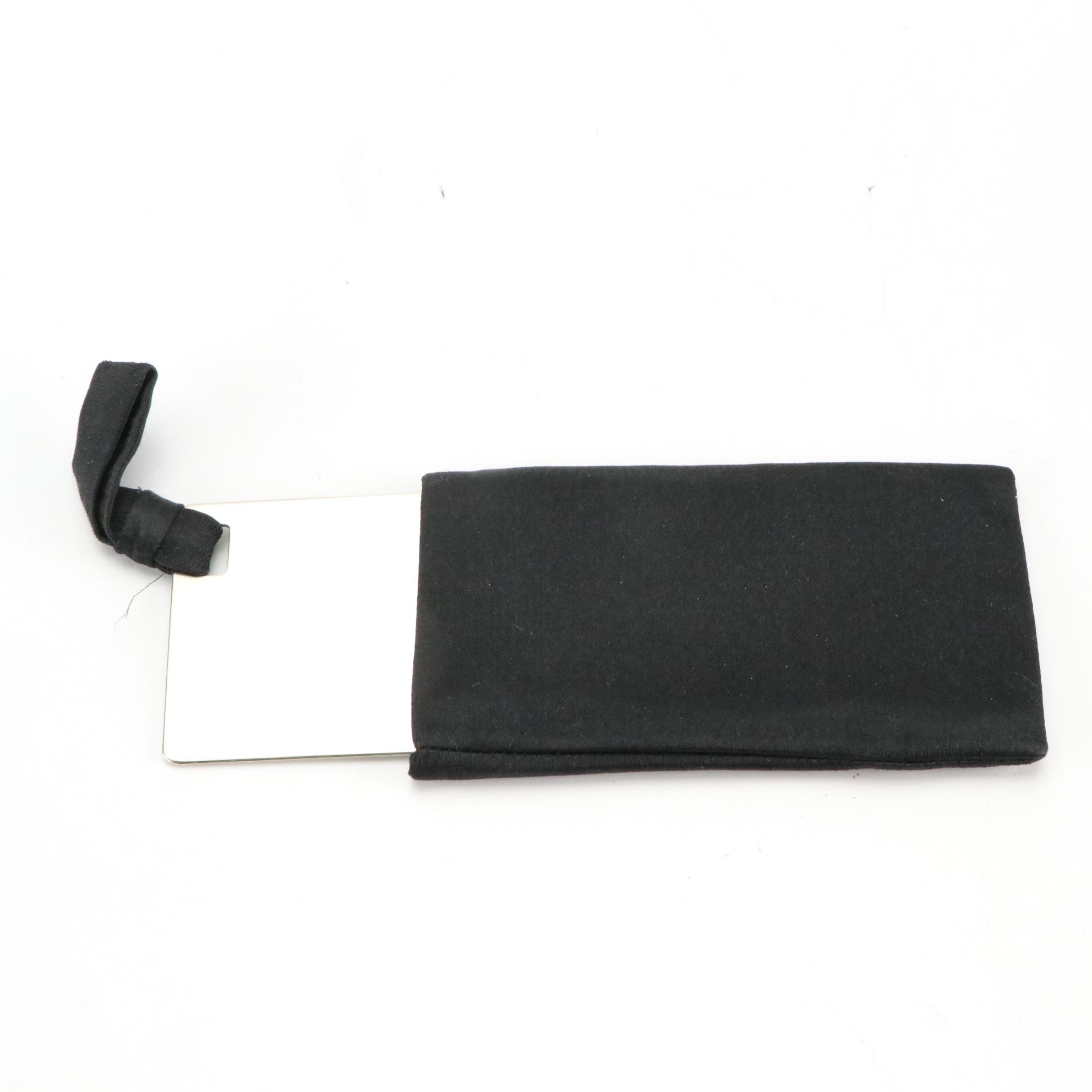 Prada Bead Embellished Ivory Satin Mini Evening Handbag