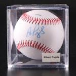 Albert Pujols Signed Rawlings Baseball with Display