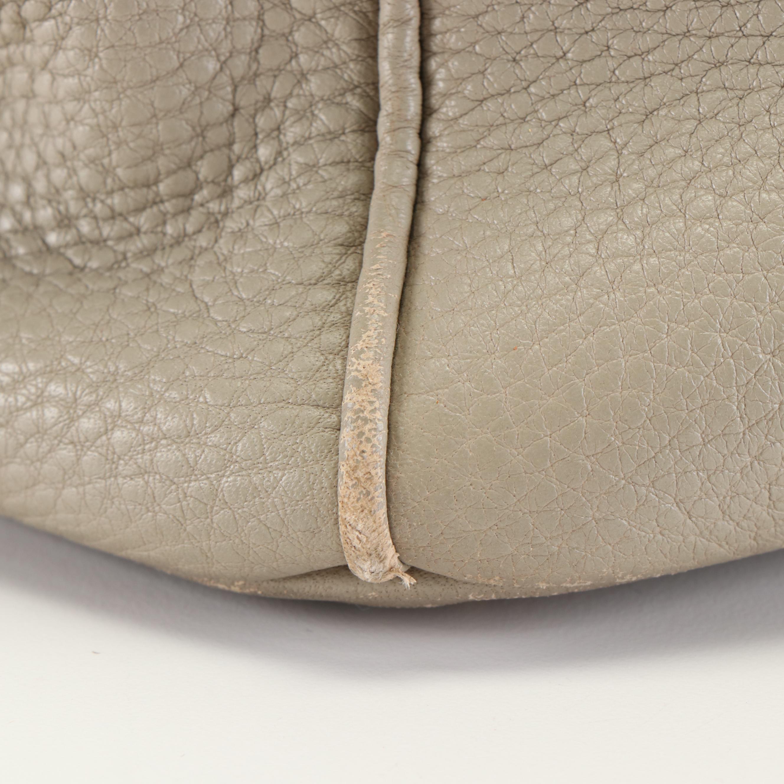 Prada Tote Bag in Taupe Vitello Daino Leather