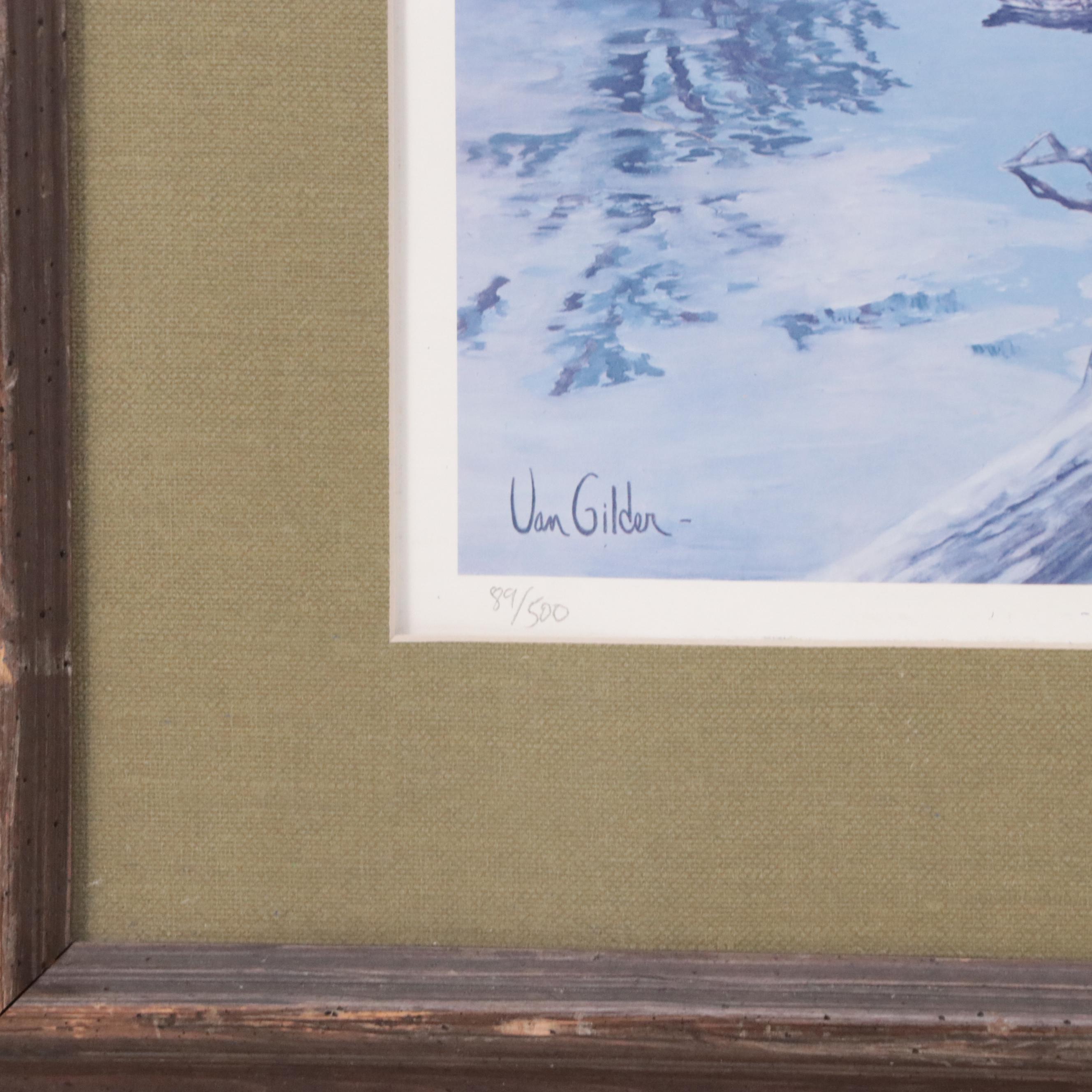 Ron Van Gilder Wildlife Offset Lithograph, Late 20th Century