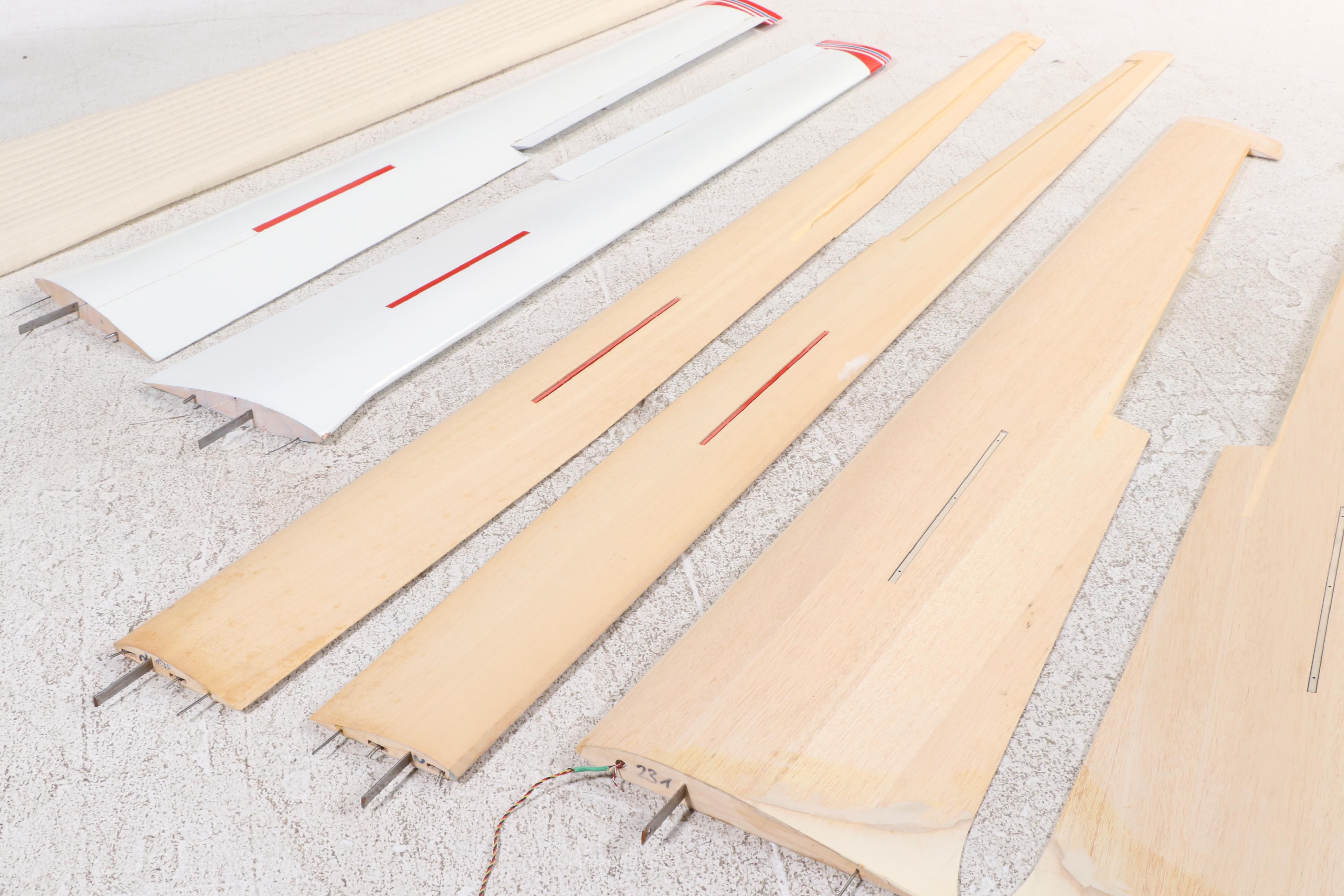 Balsa Wood and Laminated Model Airplane Wings