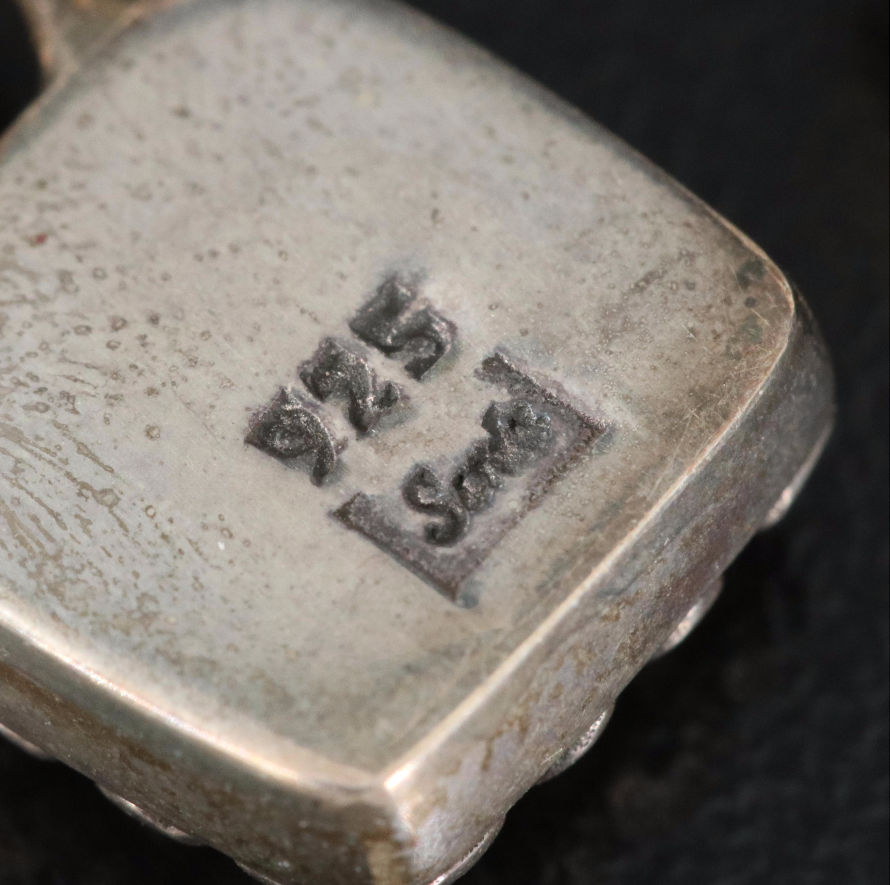 Sarda Sterling Floral Earrings and Pendant Set