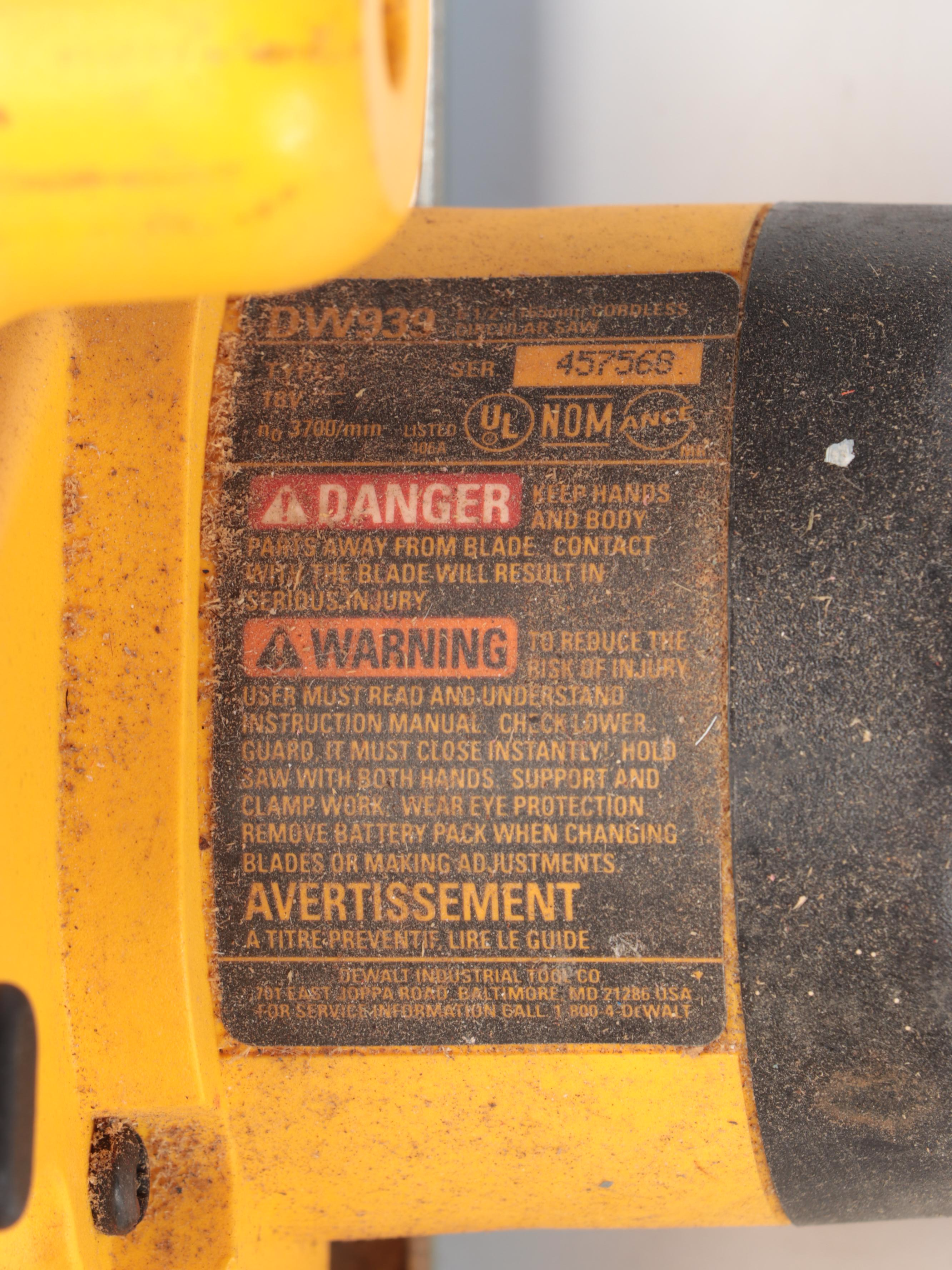 DeWalt Cordless Drills with Cases & Circular Saw, Drill Bits, Charger, More