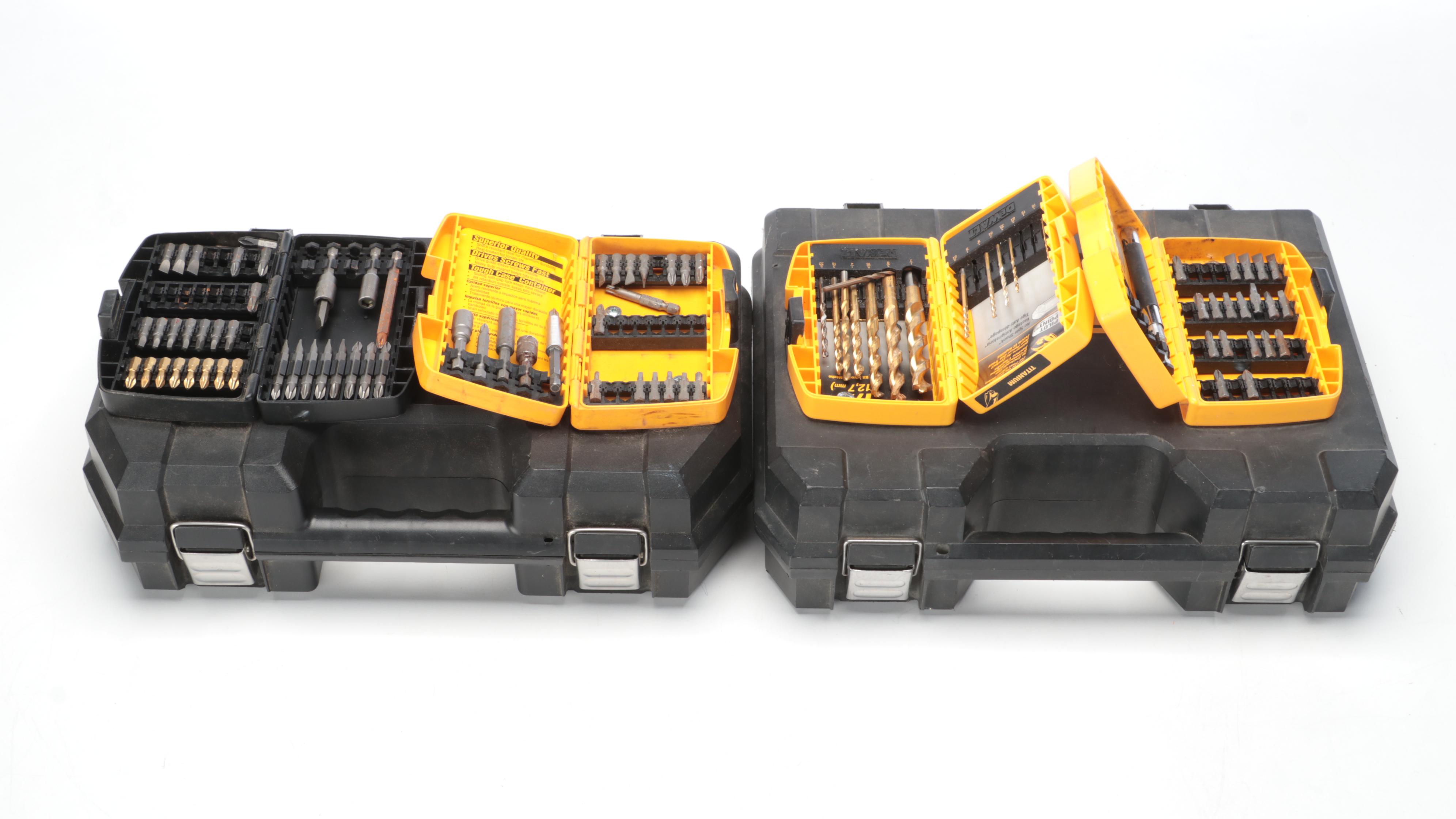 DeWalt Cordless Drills with Cases & Circular Saw, Drill Bits, Charger, More