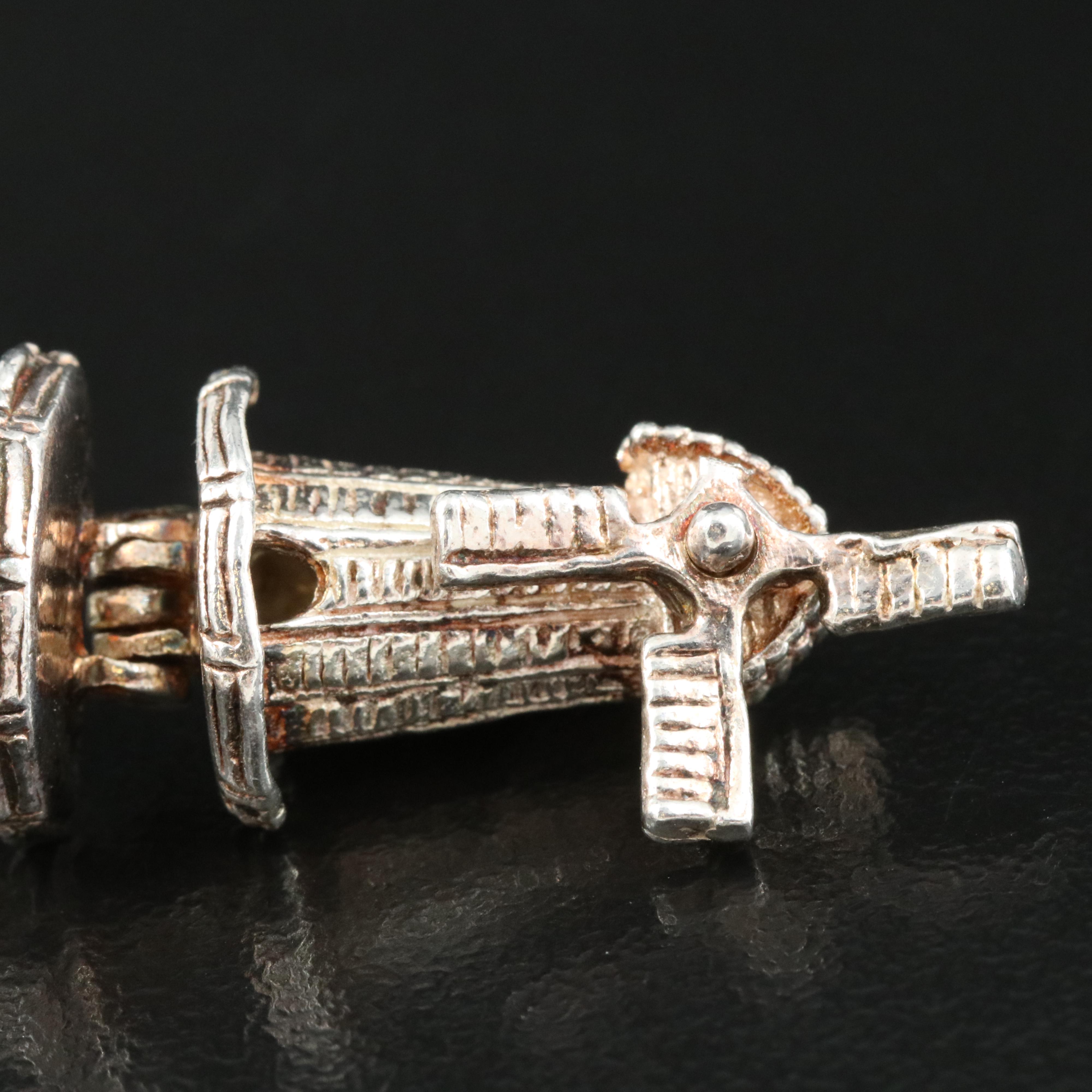 Sterling Charm Bracelet Including Disney's Dumbo, Travel and Articulated