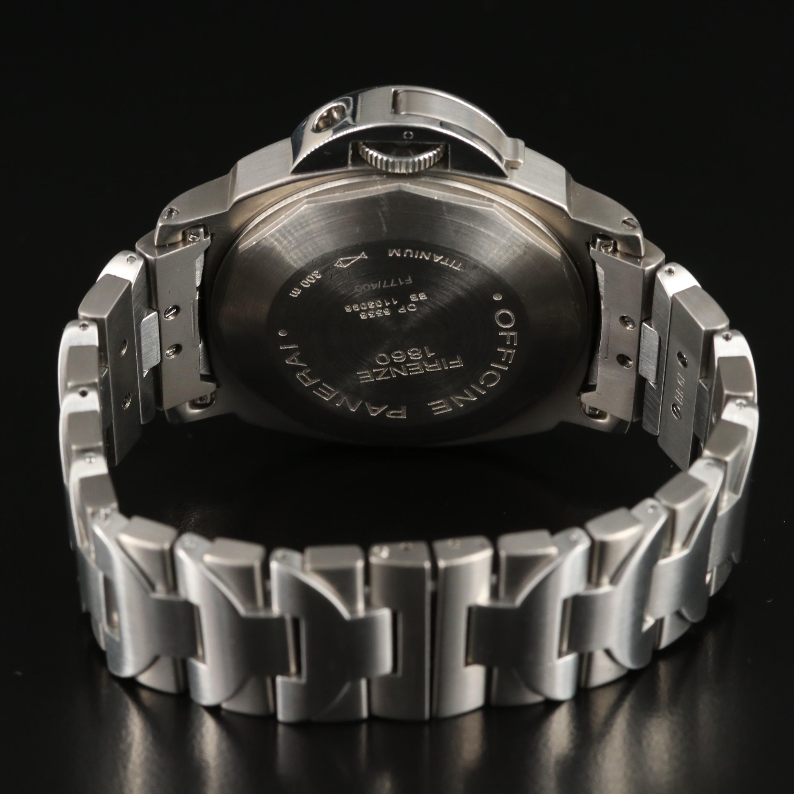 Panerai Luminor Marina Titanium 44MM on Bracelet Automatic Watch