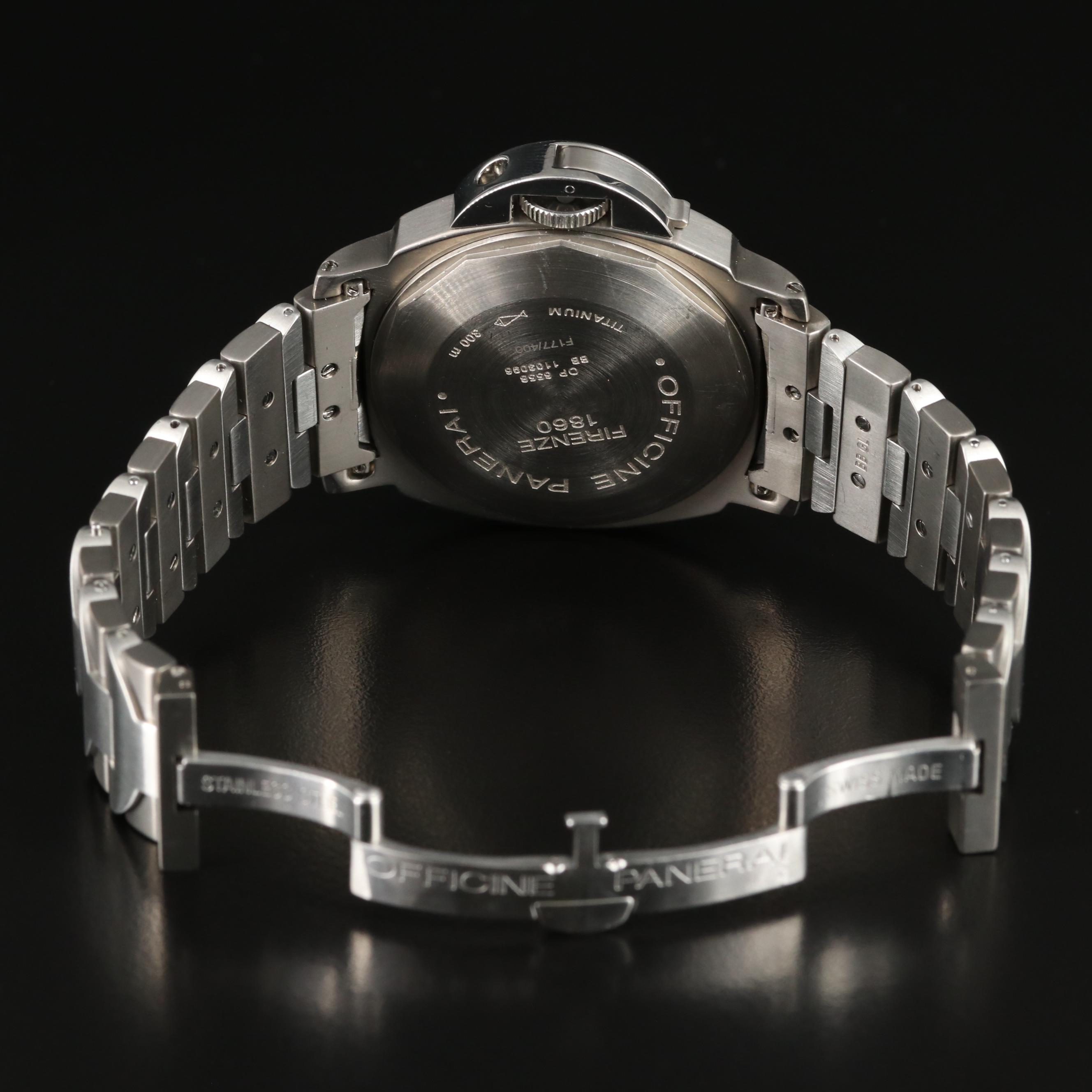 Panerai Luminor Marina Titanium 44MM on Bracelet Automatic Watch