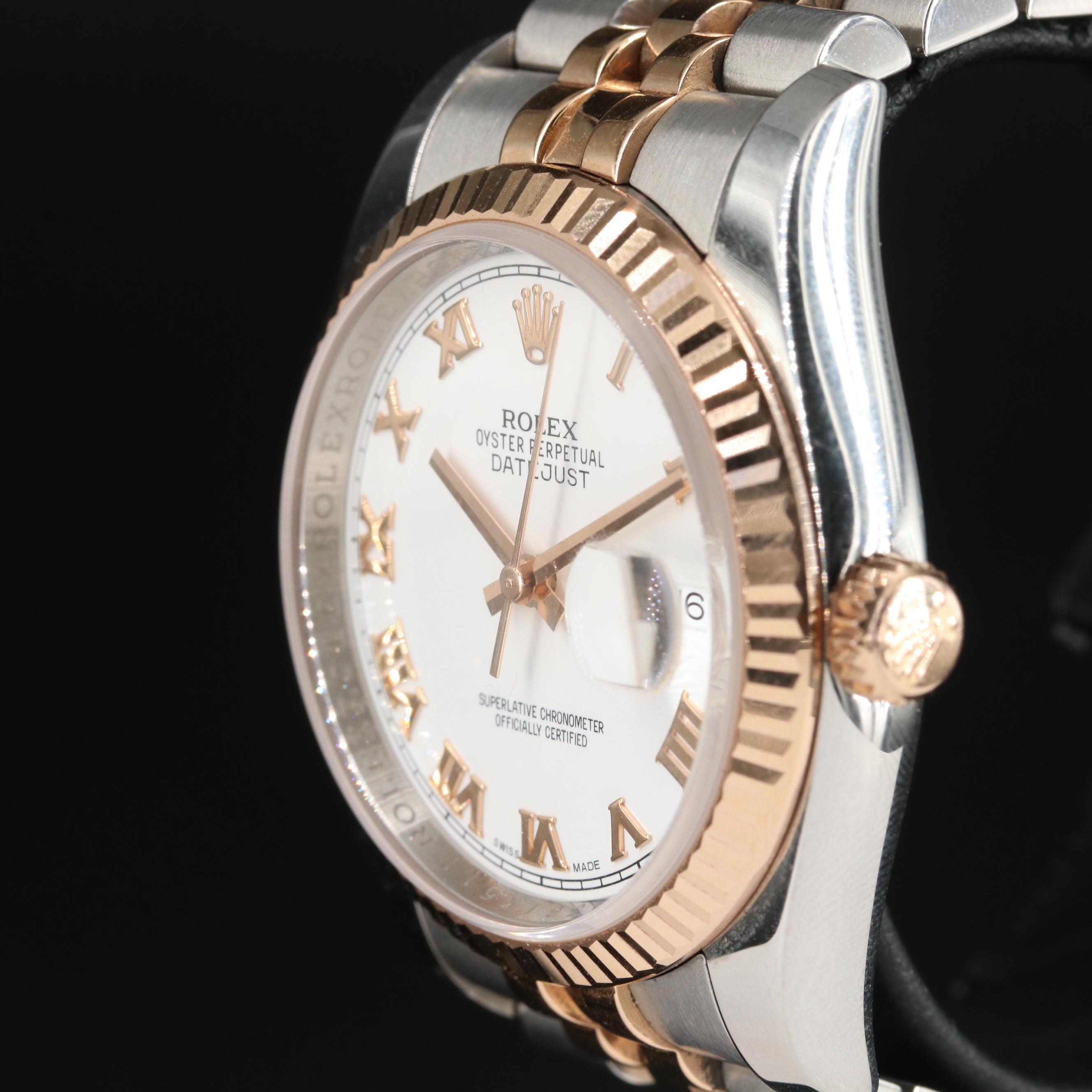18K and Steelinox Two-Tone Rolex Oyster Perpetual Datejust Watch