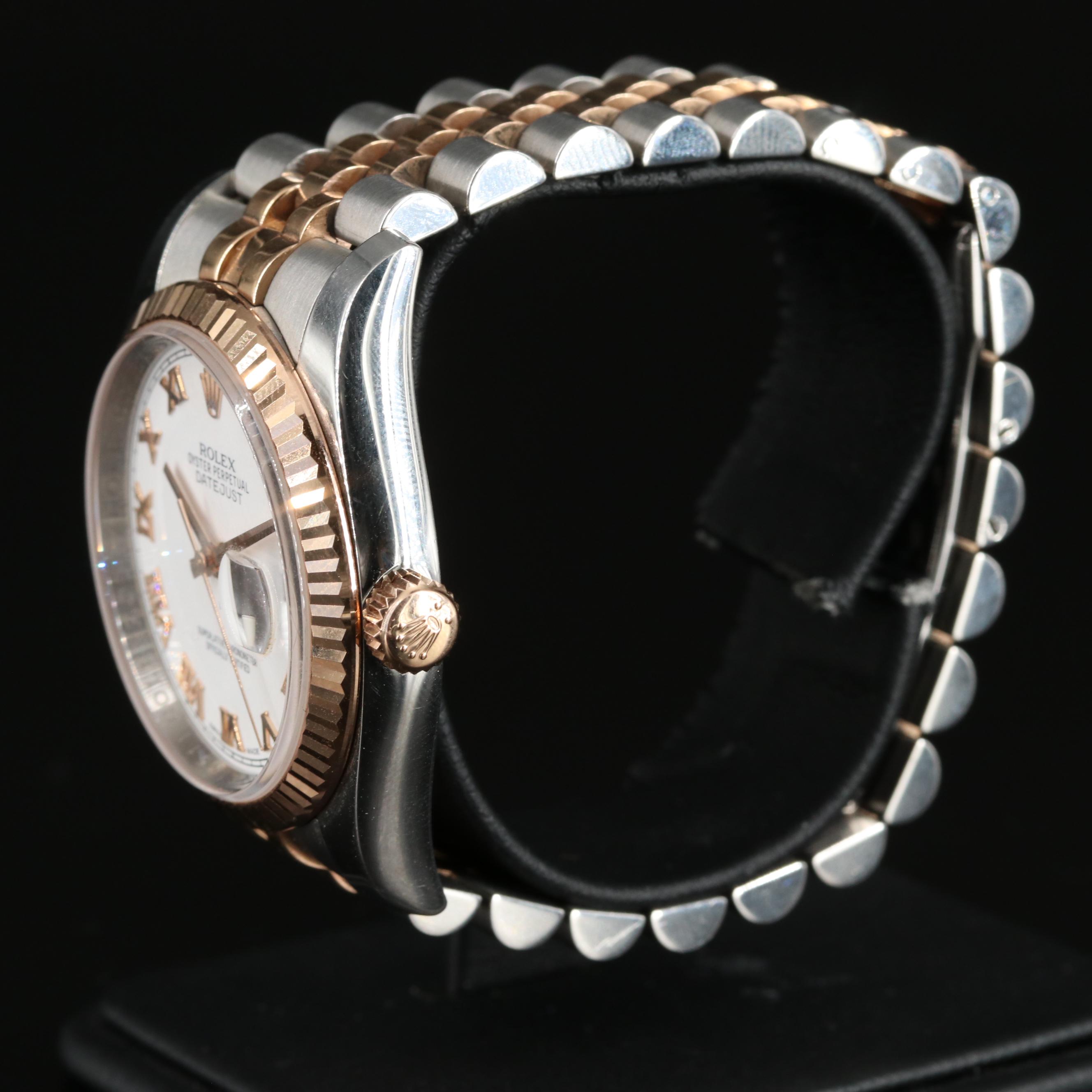 18K and Steelinox Two-Tone Rolex Oyster Perpetual Datejust Watch