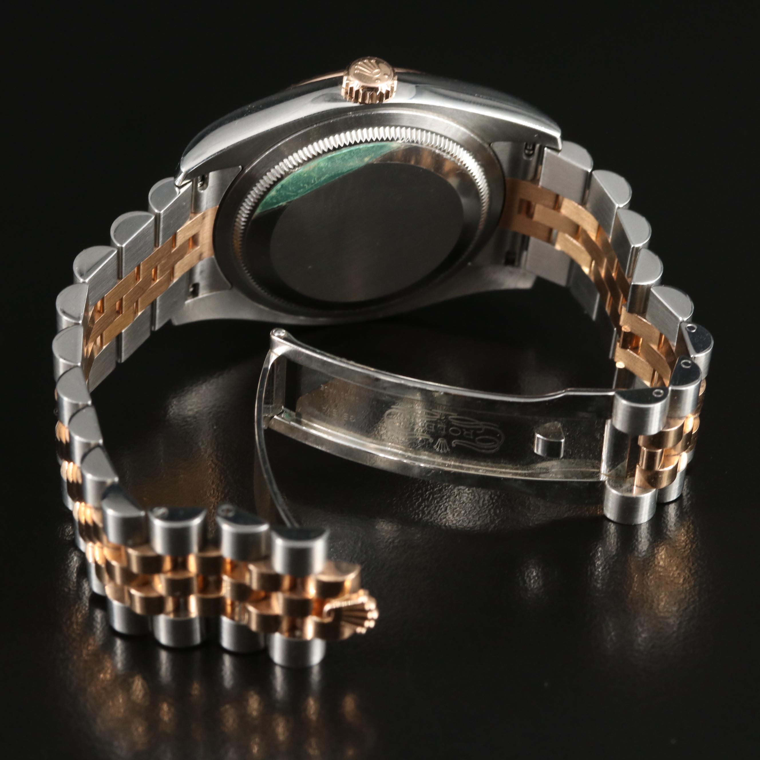 18K and Steelinox Two-Tone Rolex Oyster Perpetual Datejust Watch