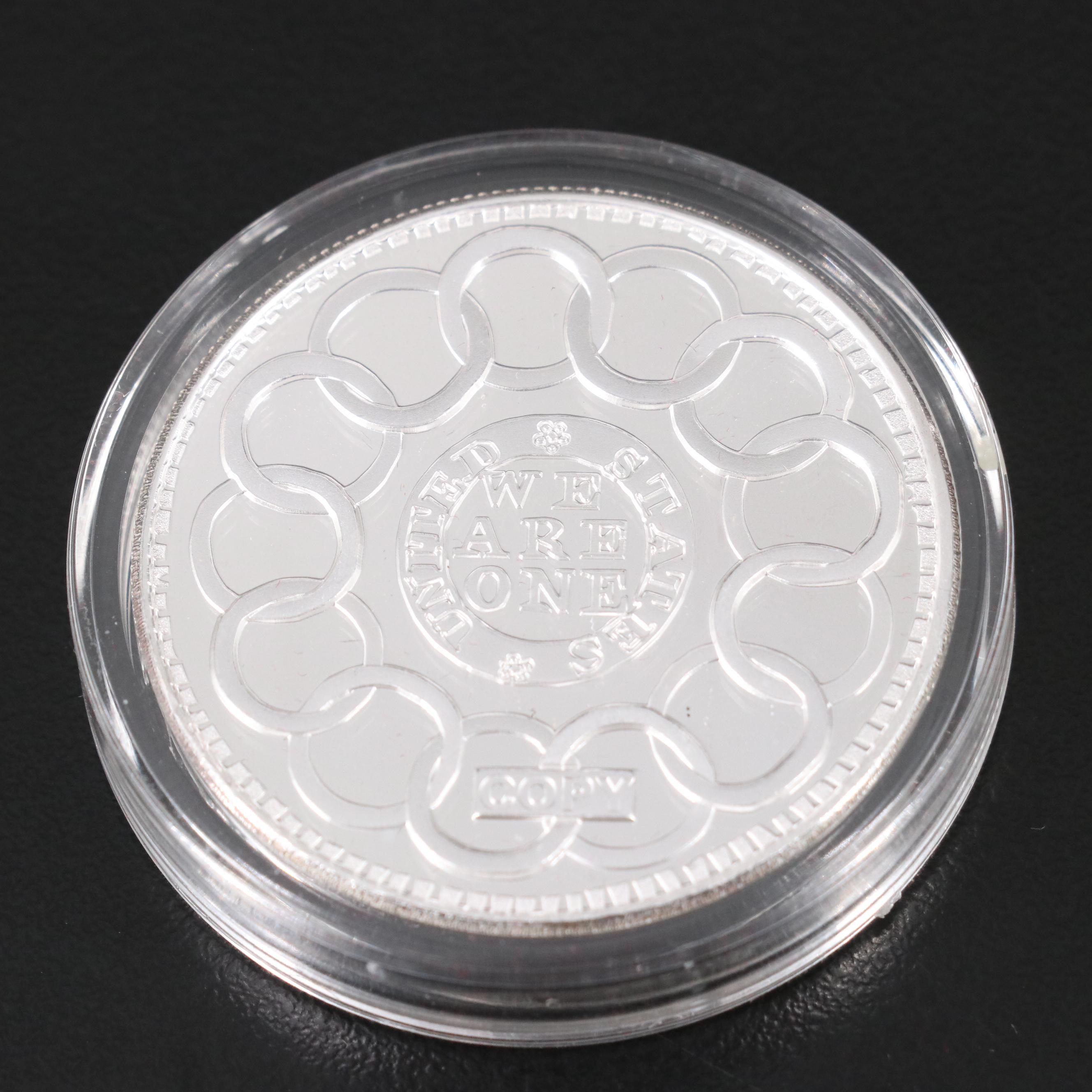 Modern 1787 Fugio Cent Commemorative, Struck in .999 Silver