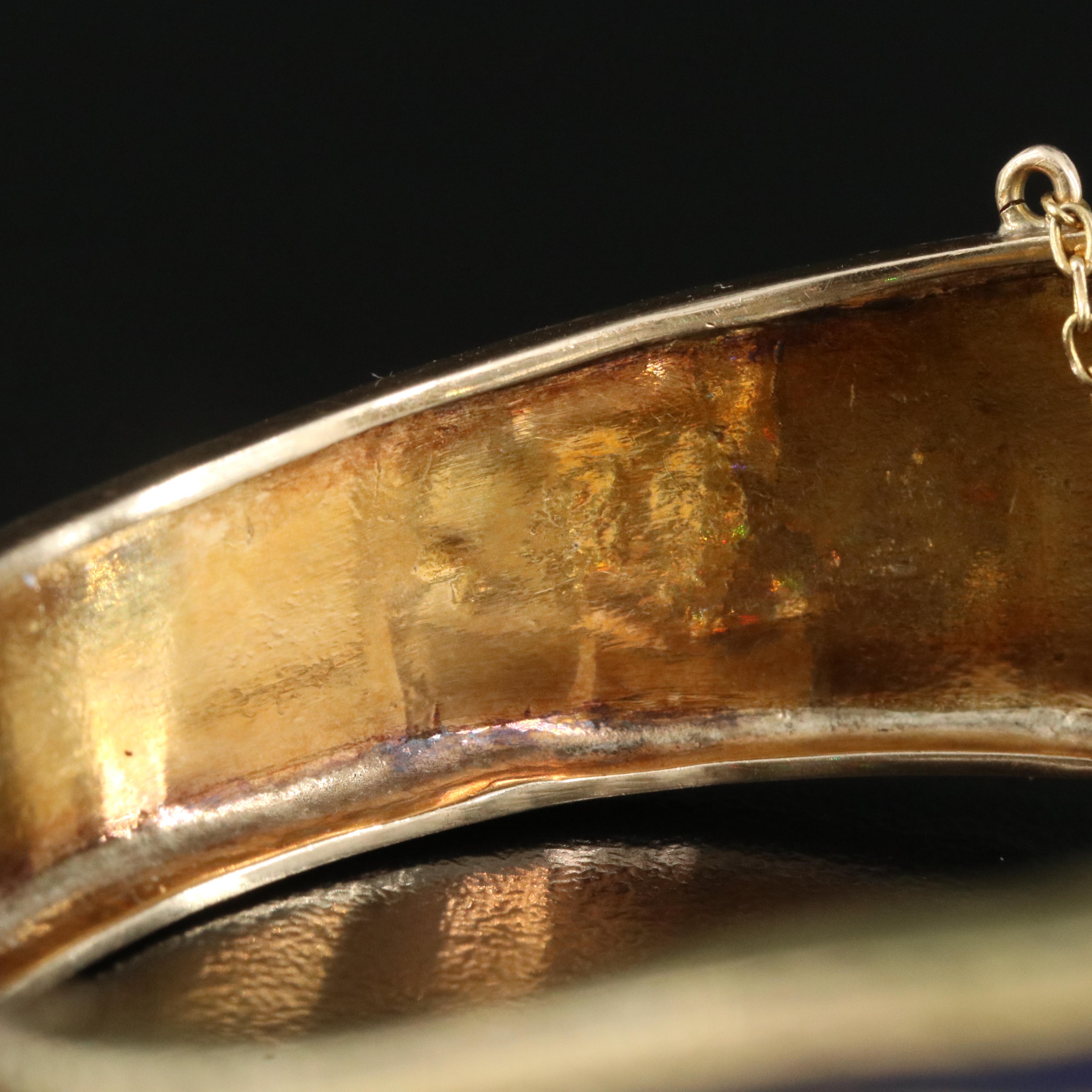 Edwardian 14K & Platinum 6.78 CTW Diamond and Sapphire Scrollwork Bracelet