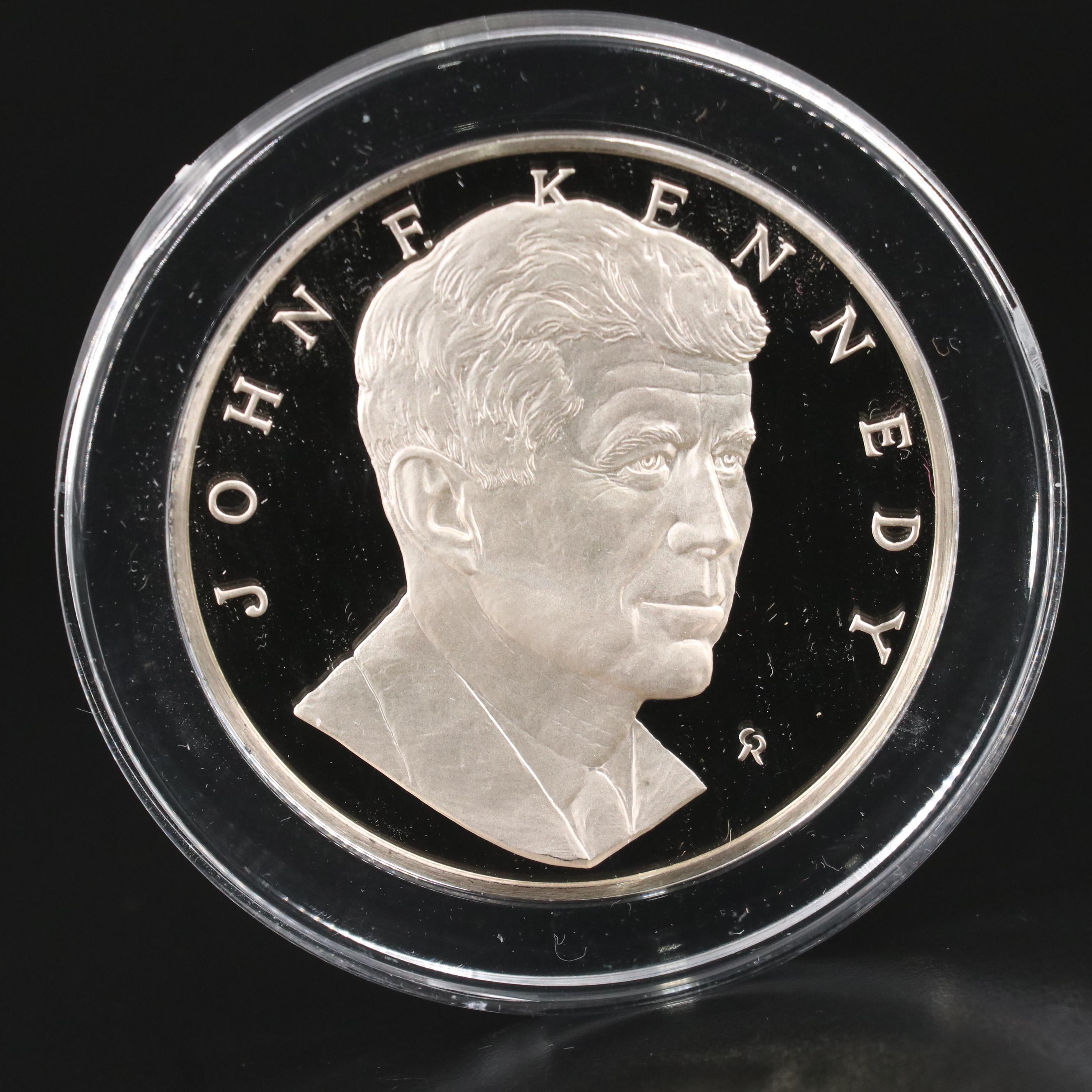 Franklin Mint John F. Kennedy Memorial Silver Medal
