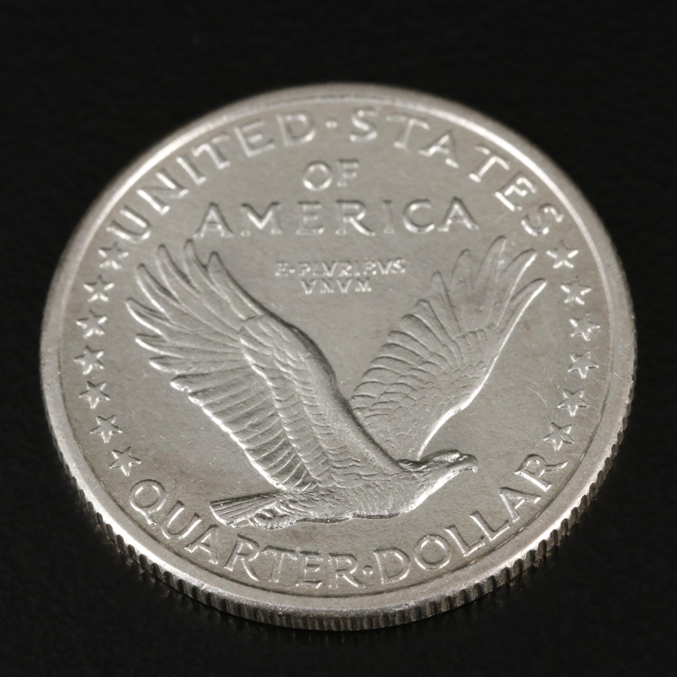 1917-S Type 1 Uncirculated Full Head Standing Liberty Quarter