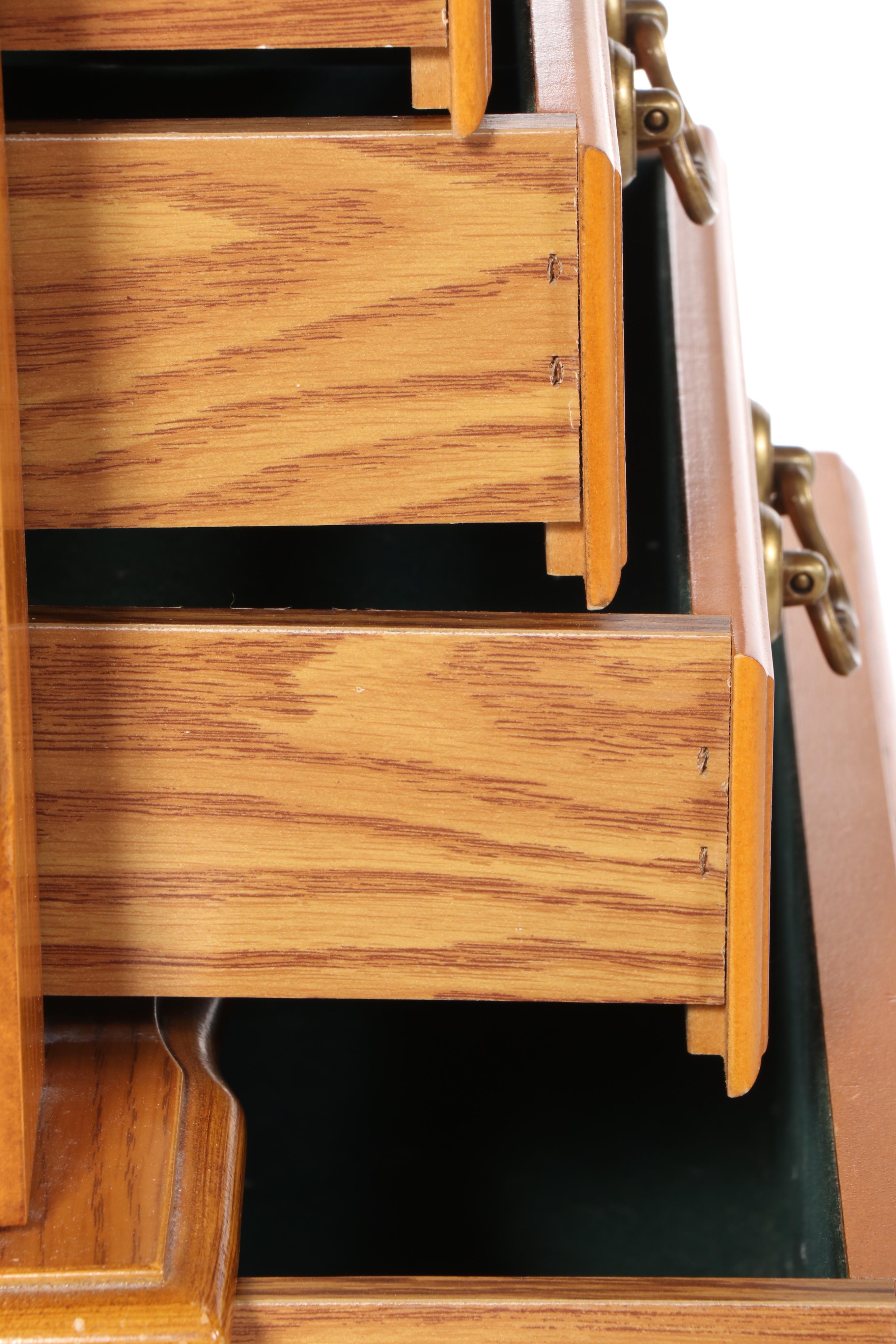 Oak Jewelry Armoire