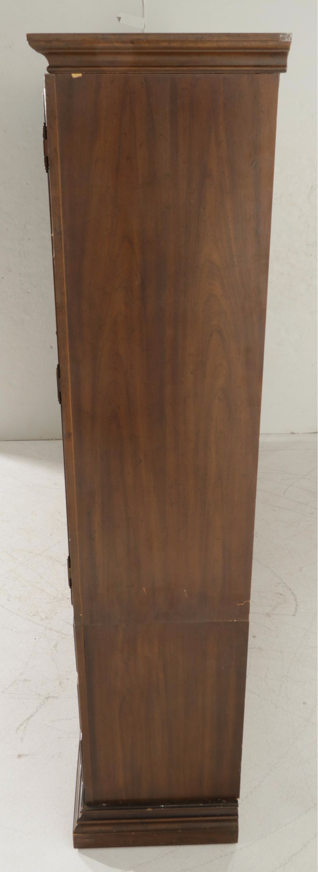 Drexel-Heritage French Provincial Style Walnut-Stained Wall Unit, circa 1970