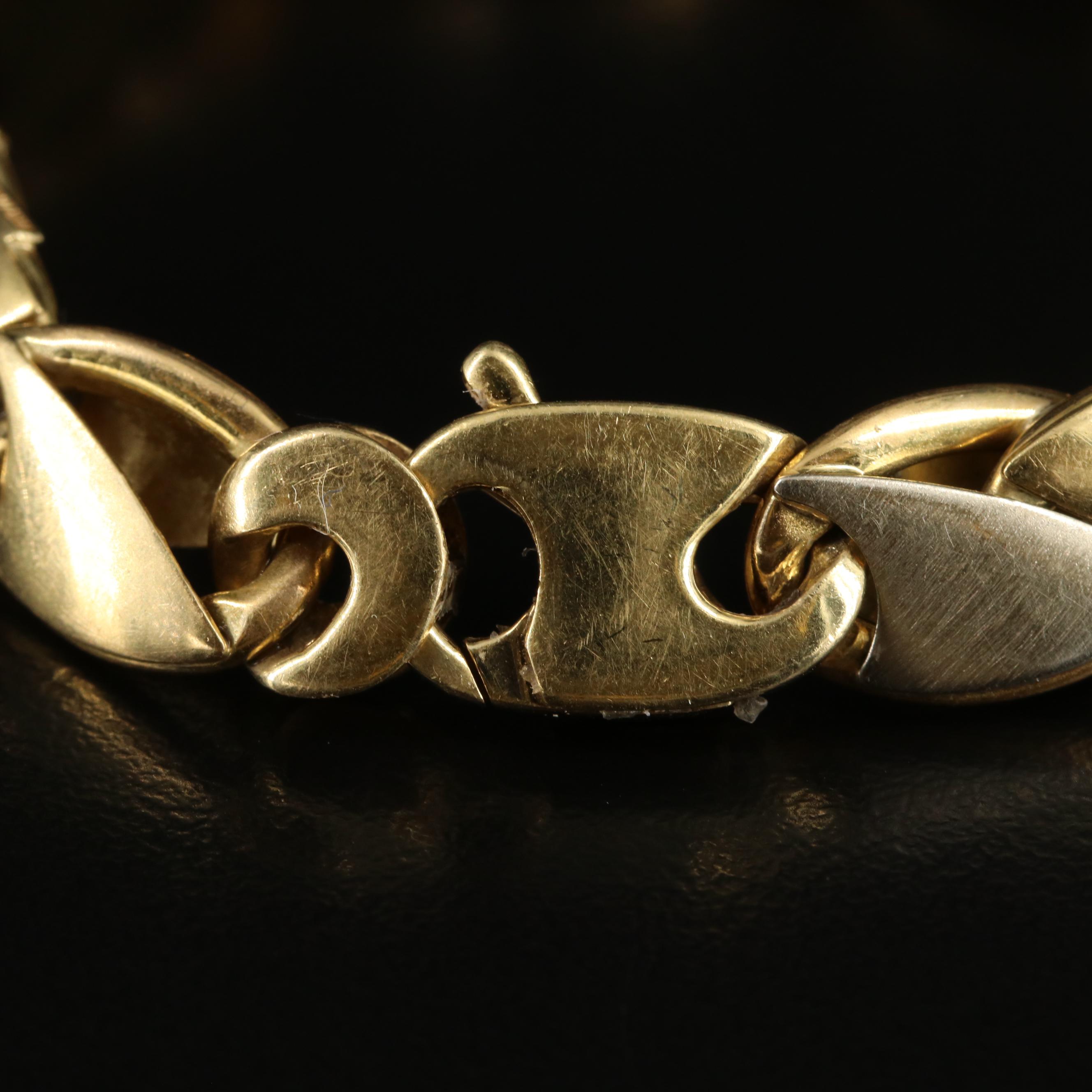 Italian 18K Tri-Color Bracelet