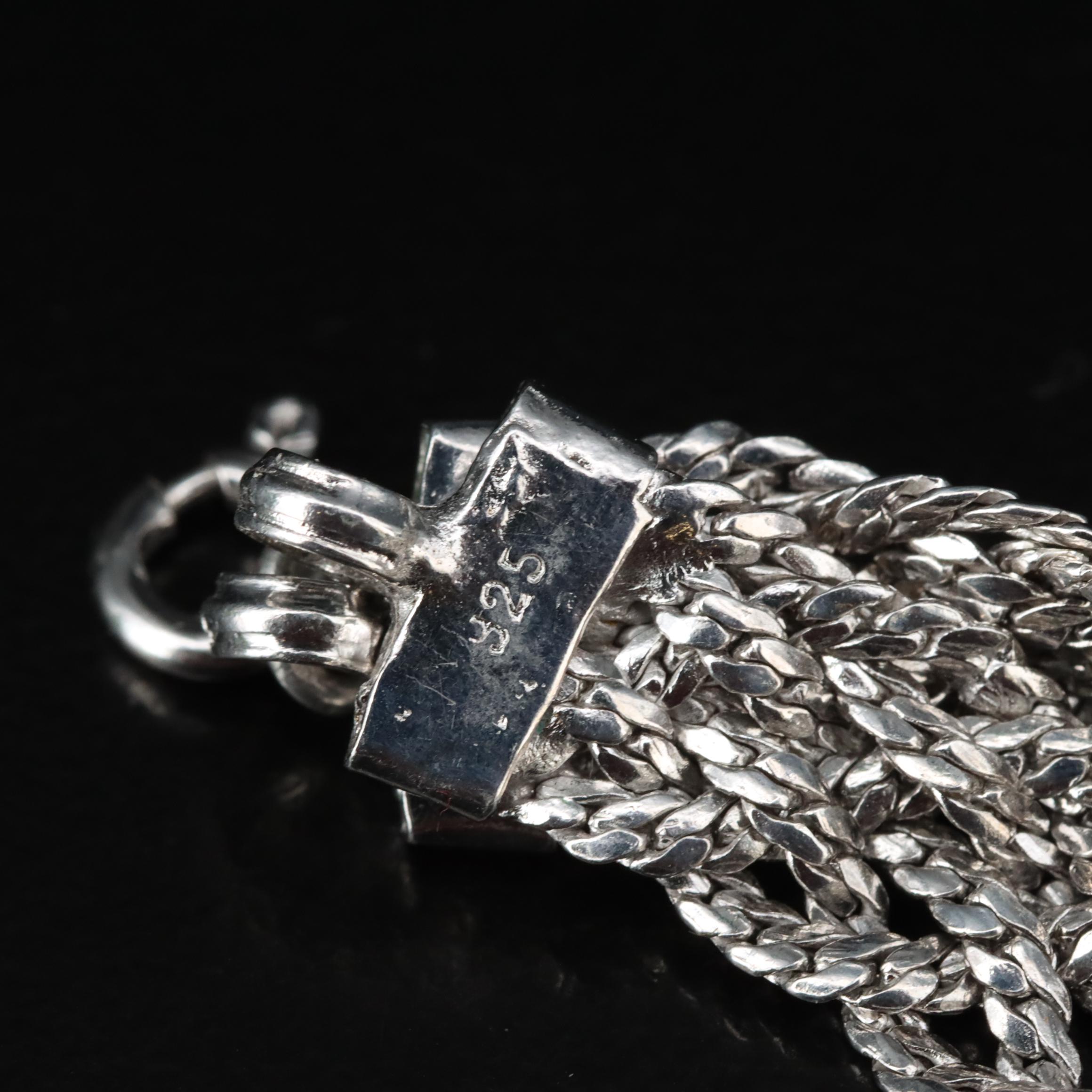 Sterling Braided Chain Necklace