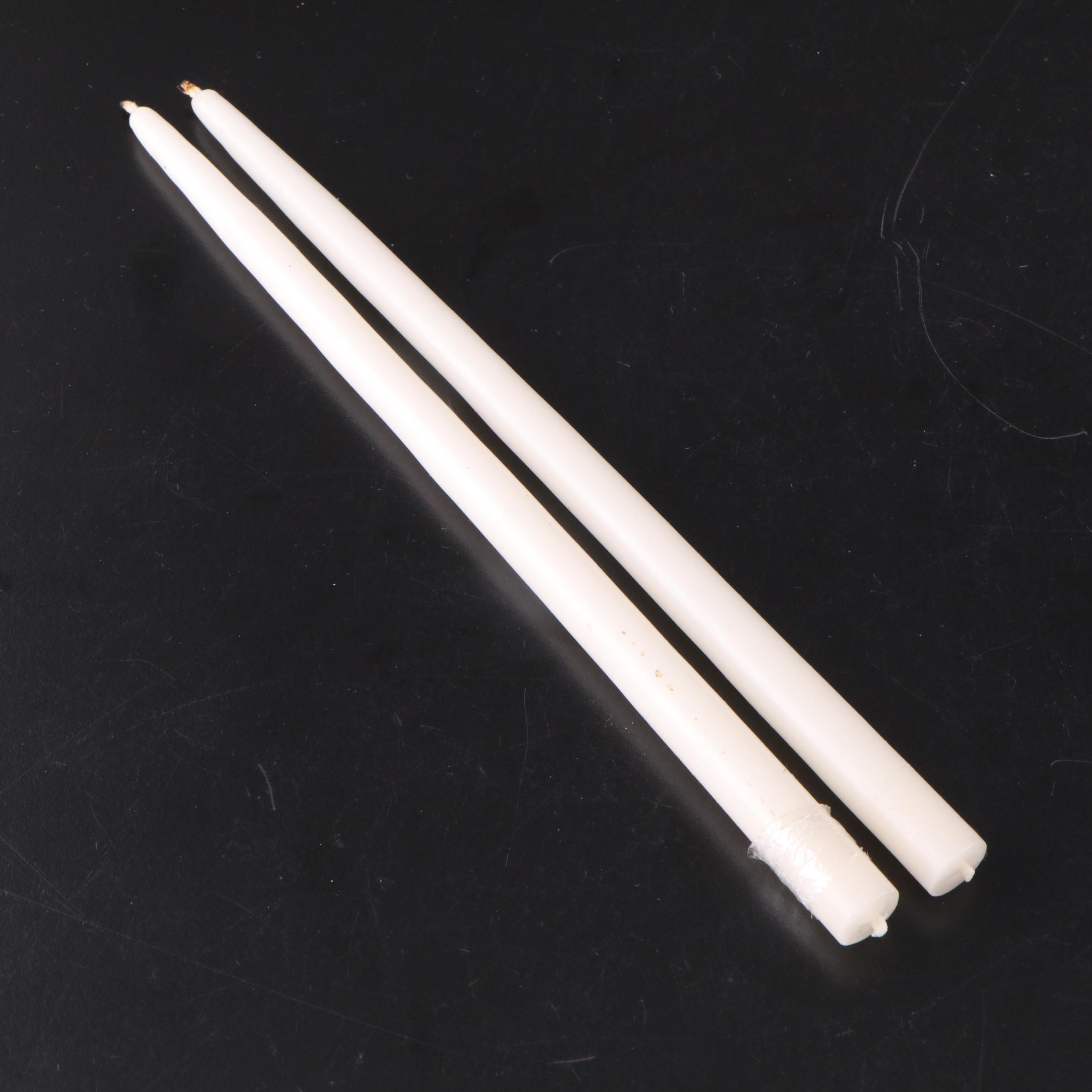 Floral Motif Metal Candelabras with Marble Base and Crystal Prisms