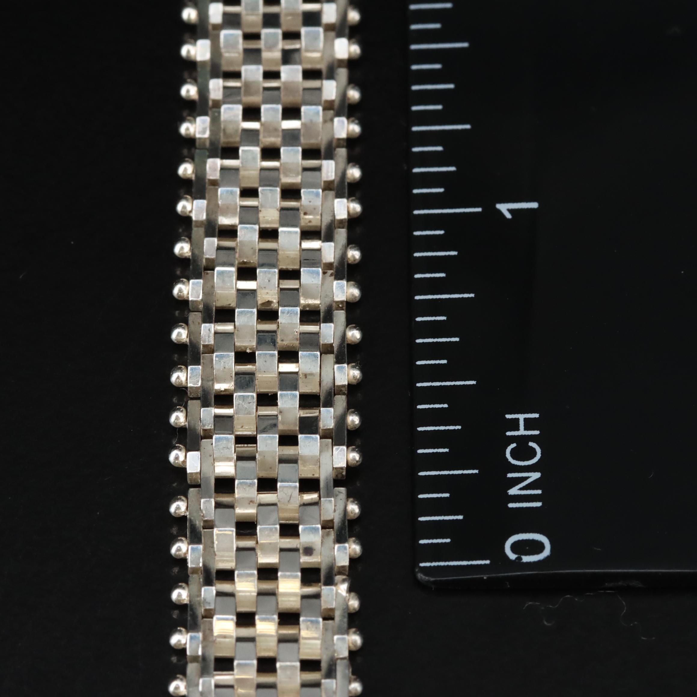 Italian Milor Sterling Panther Chain Necklace EBTH