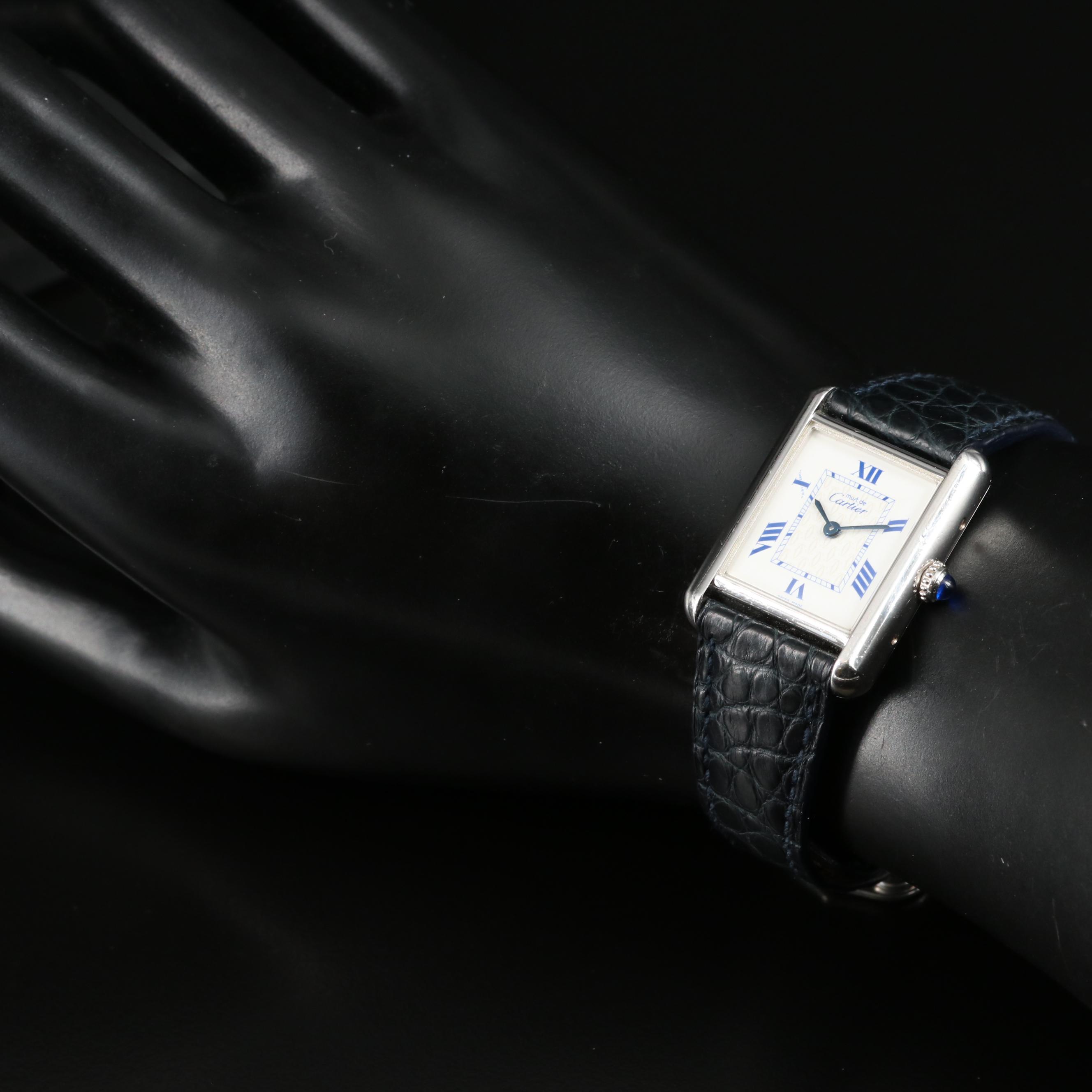 Cartier Must de Cartier Sterling Tank Quartz Watch