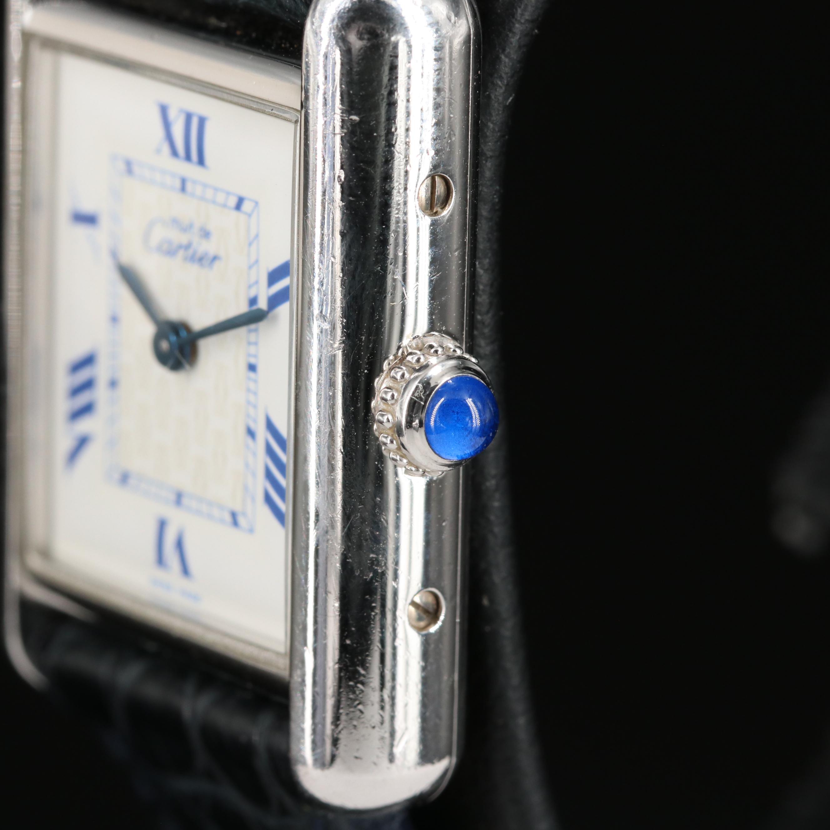 Cartier Must de Cartier Sterling Tank Quartz Watch