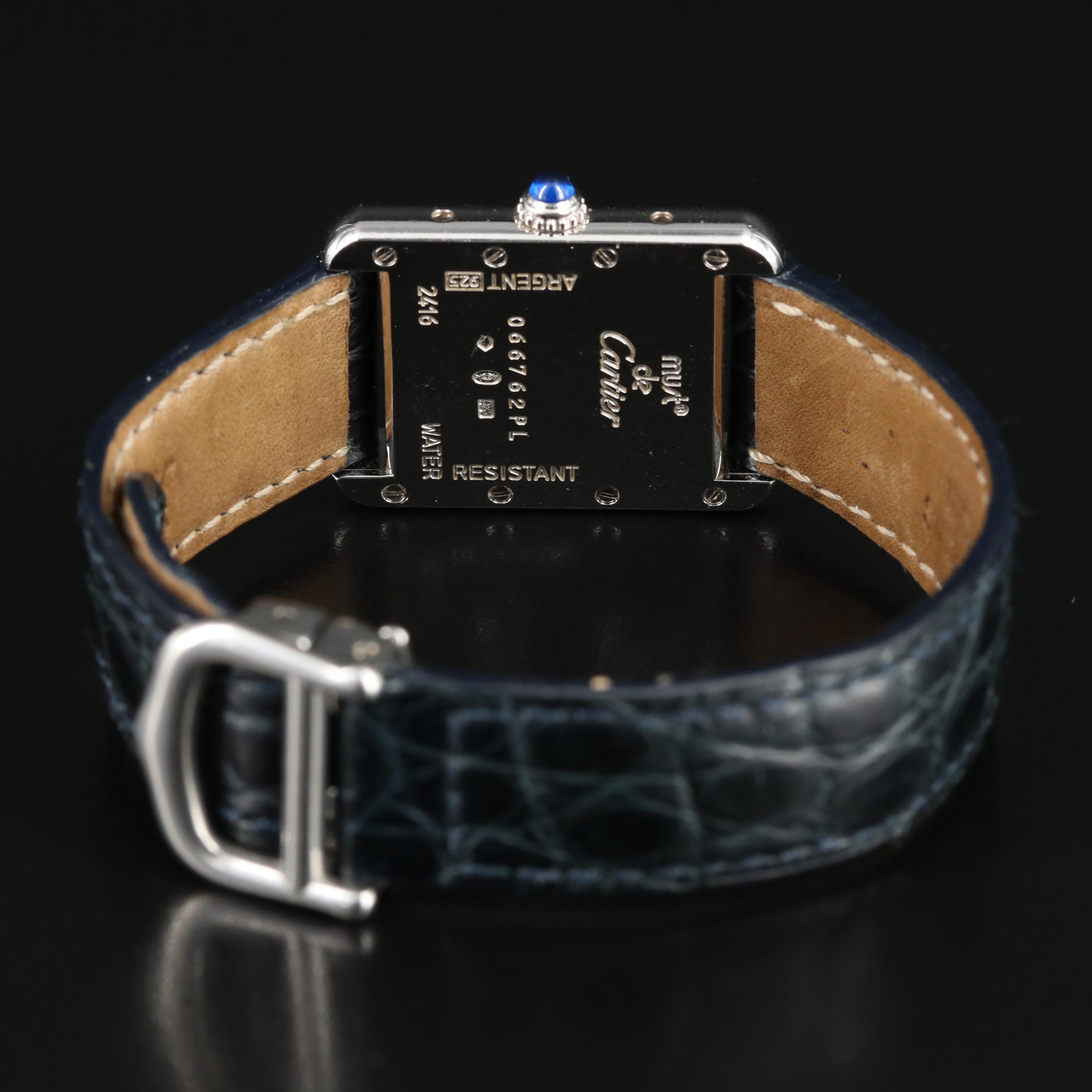 Cartier Must de Cartier Sterling Tank Quartz Watch