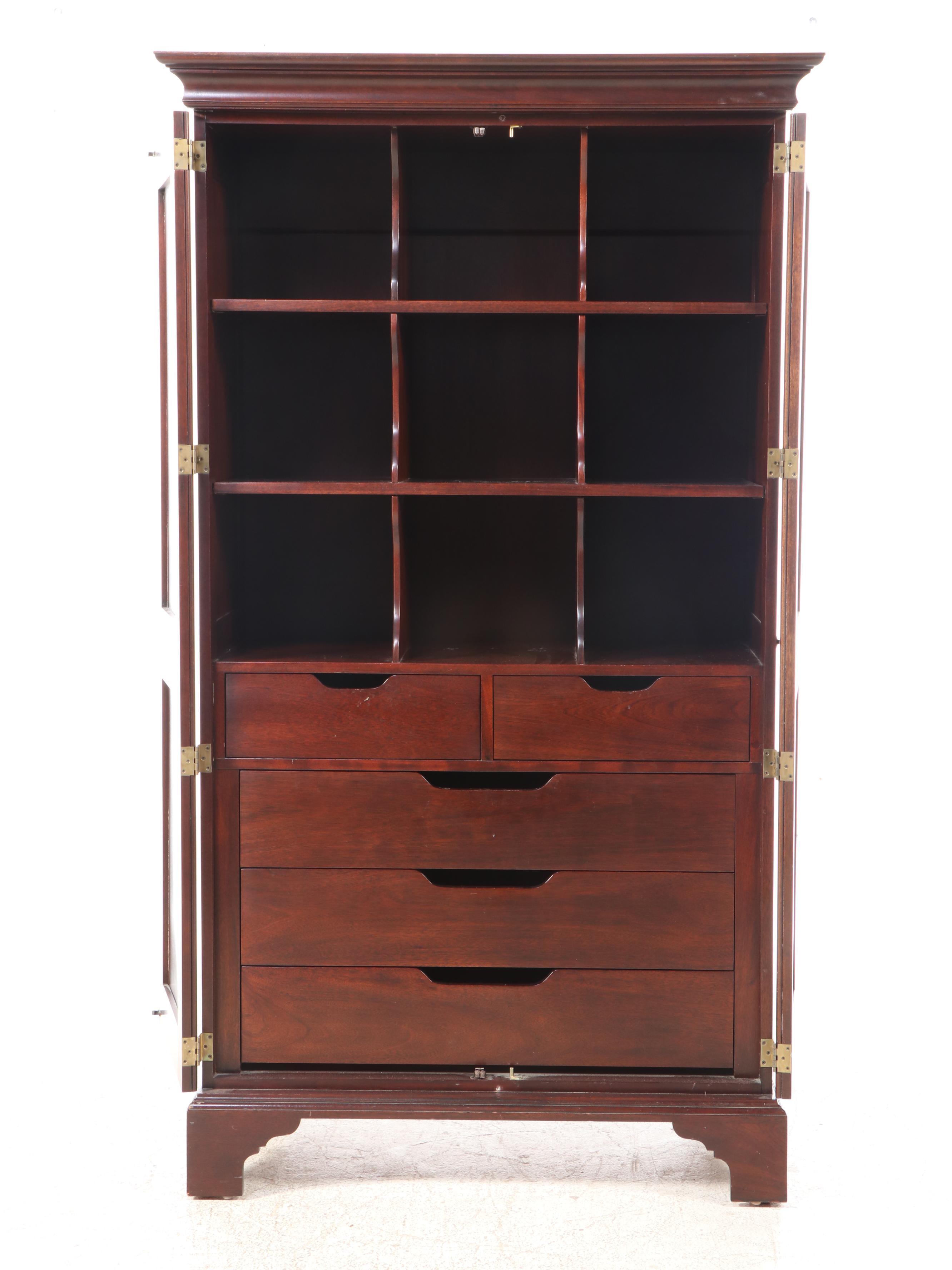 Stickley Chippendale Style Mahogany Wardrobe