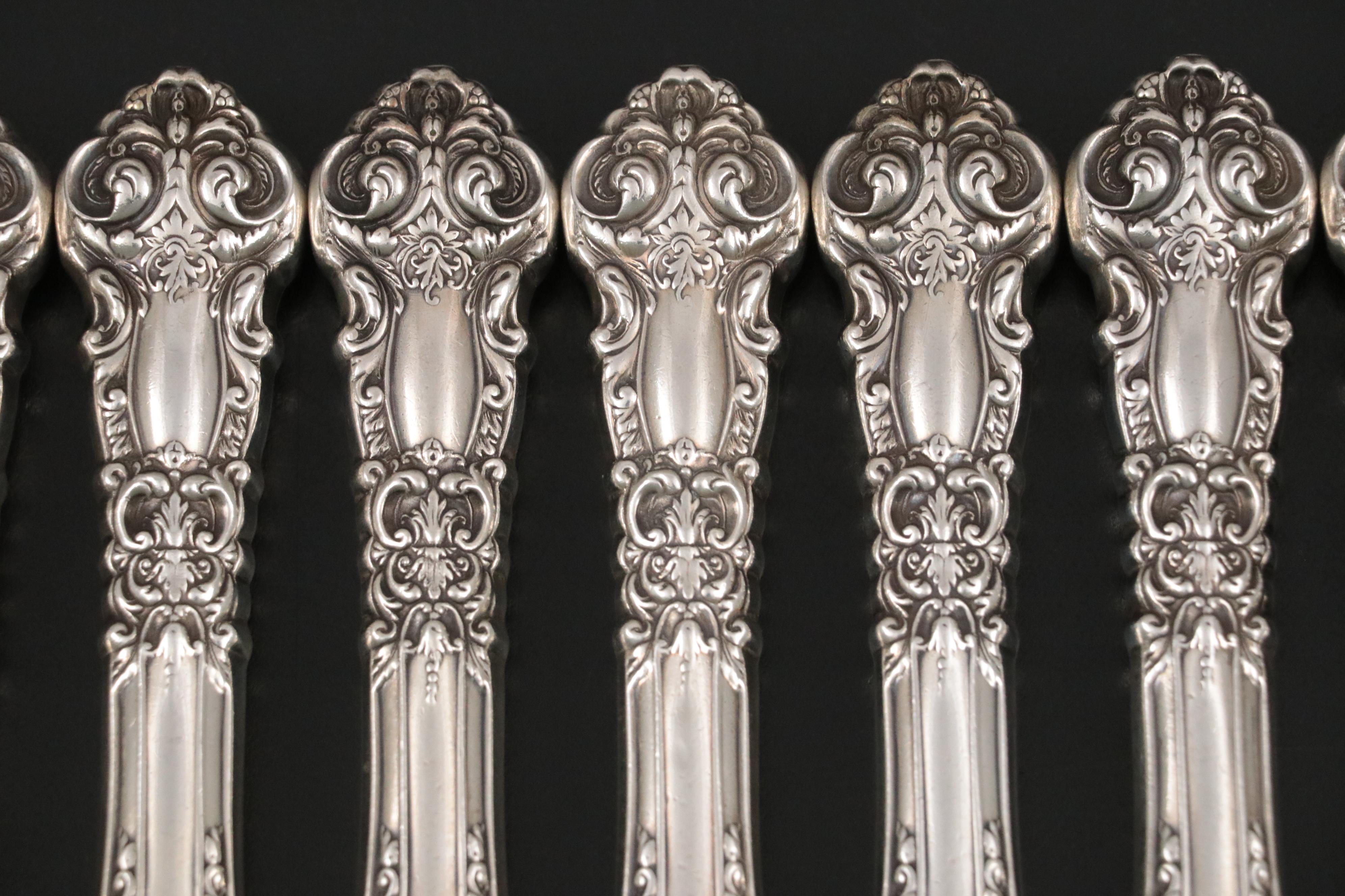 Reed & Barton "French Renaissance" Sterling Silver Handled French Hollow Knives
